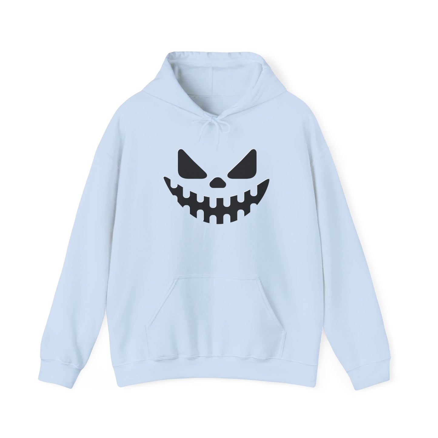 Halloween Smiling Skull Hoodie, Unisex Sweatshirt, Spooky Apparel, Fall Fashion, Cozy Gift for Him/Her