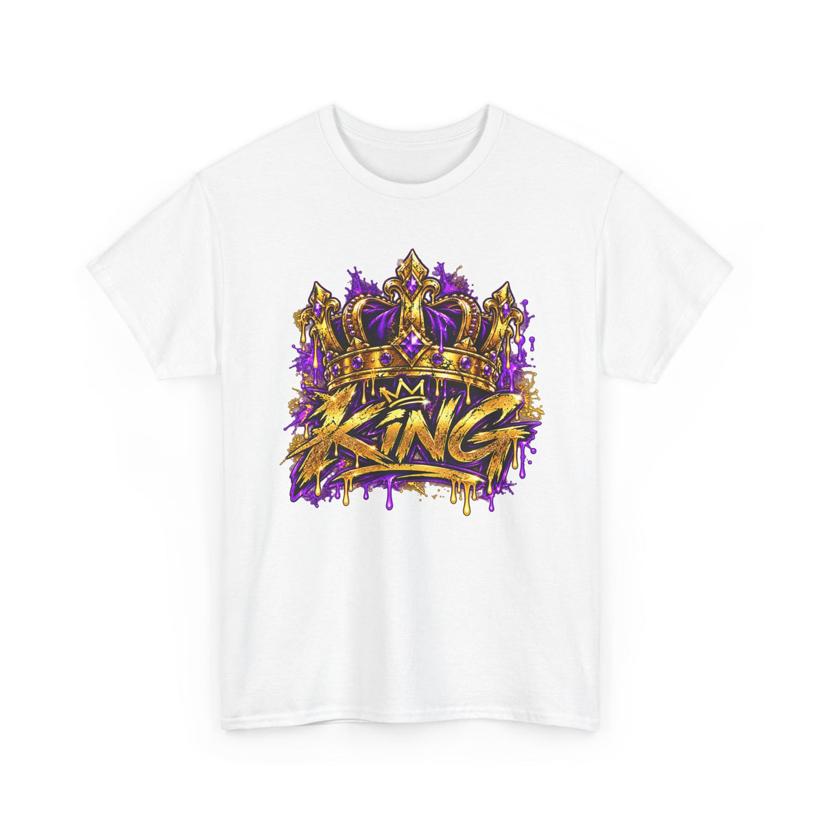 King Crown T-Shirt — 'I’m King' Bold Graffiti Tee