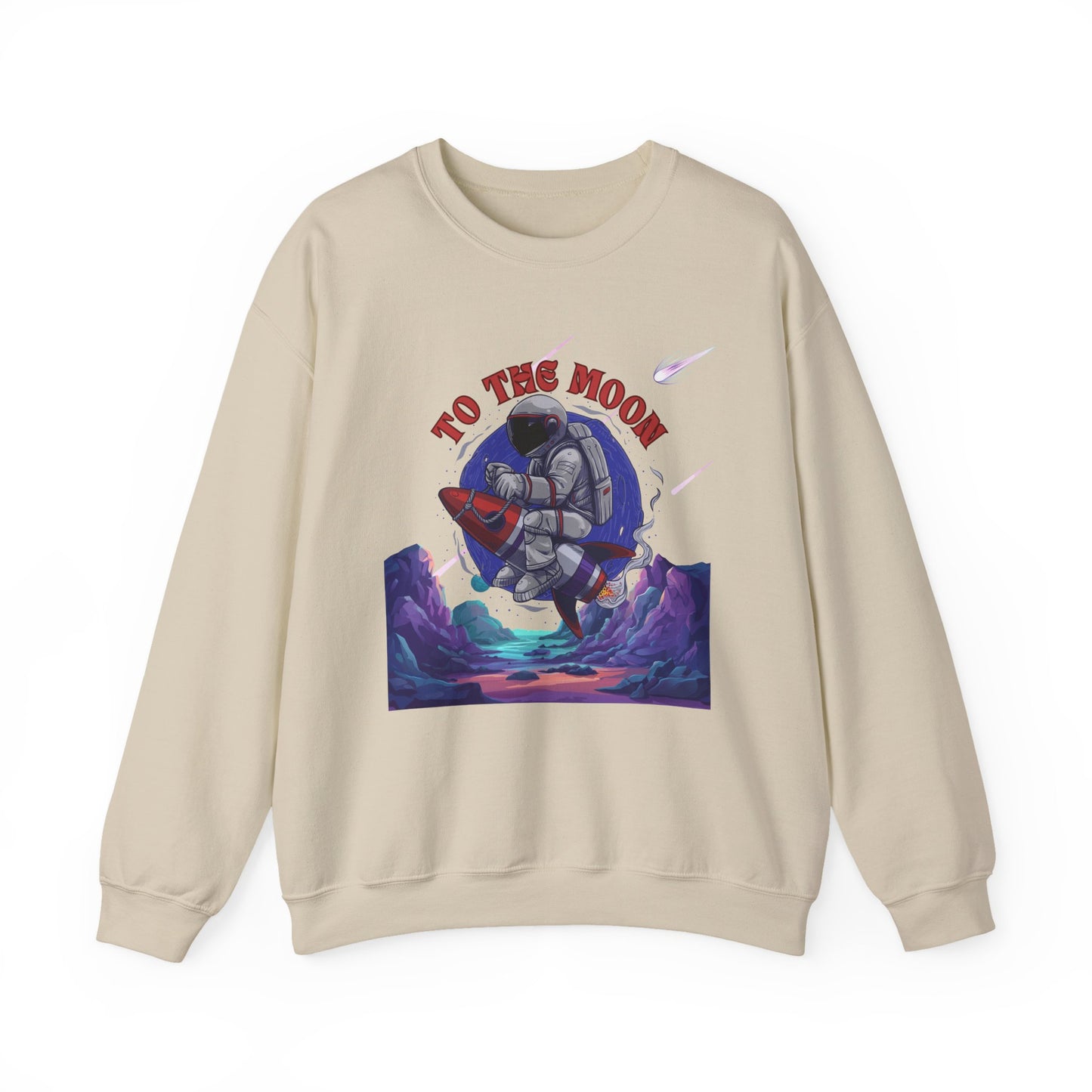 To The Moon Unisex Crewneck Sweatshirt - Space Adventure Design