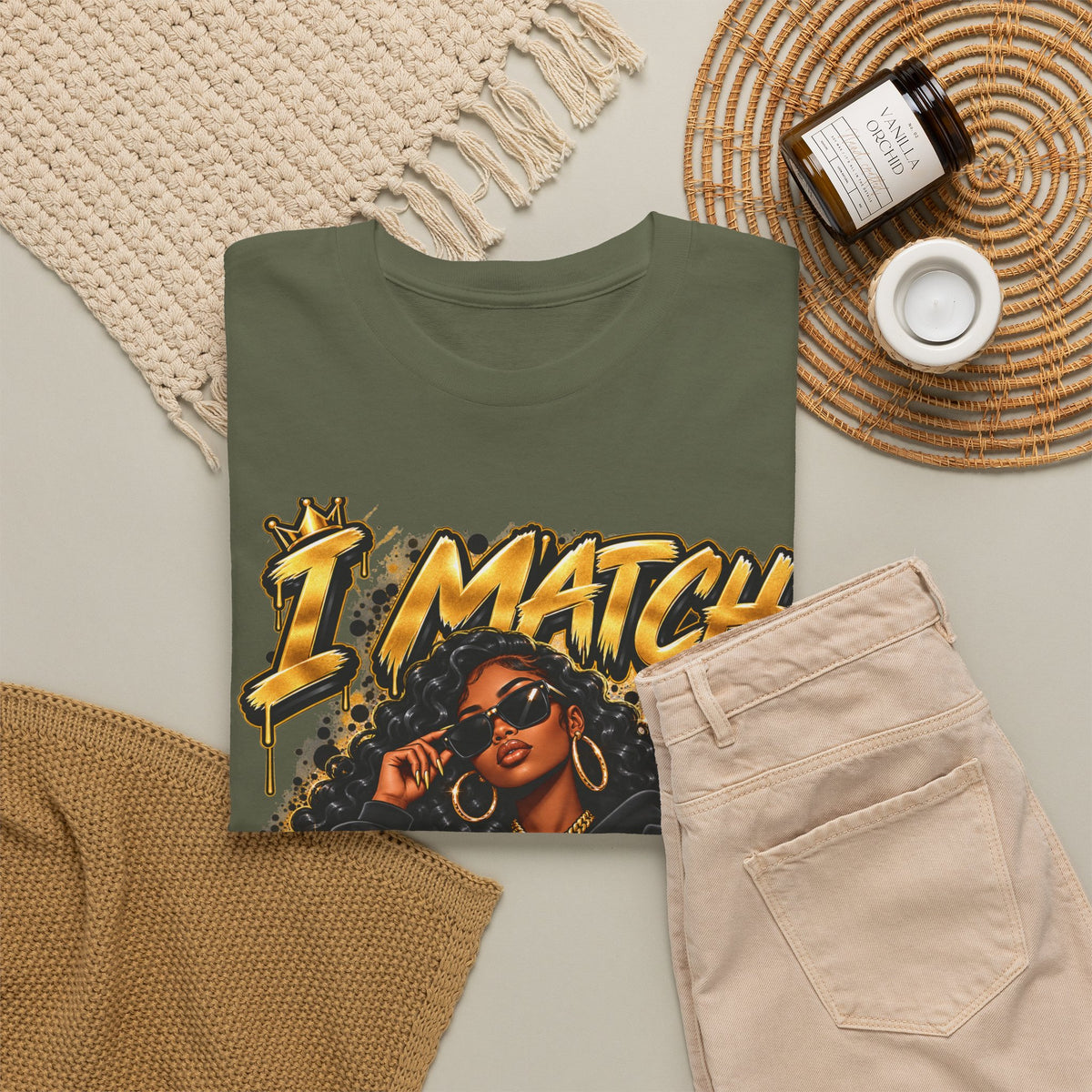 I Match Energy T-Shirt — Bold Graphic Streetwear Tee