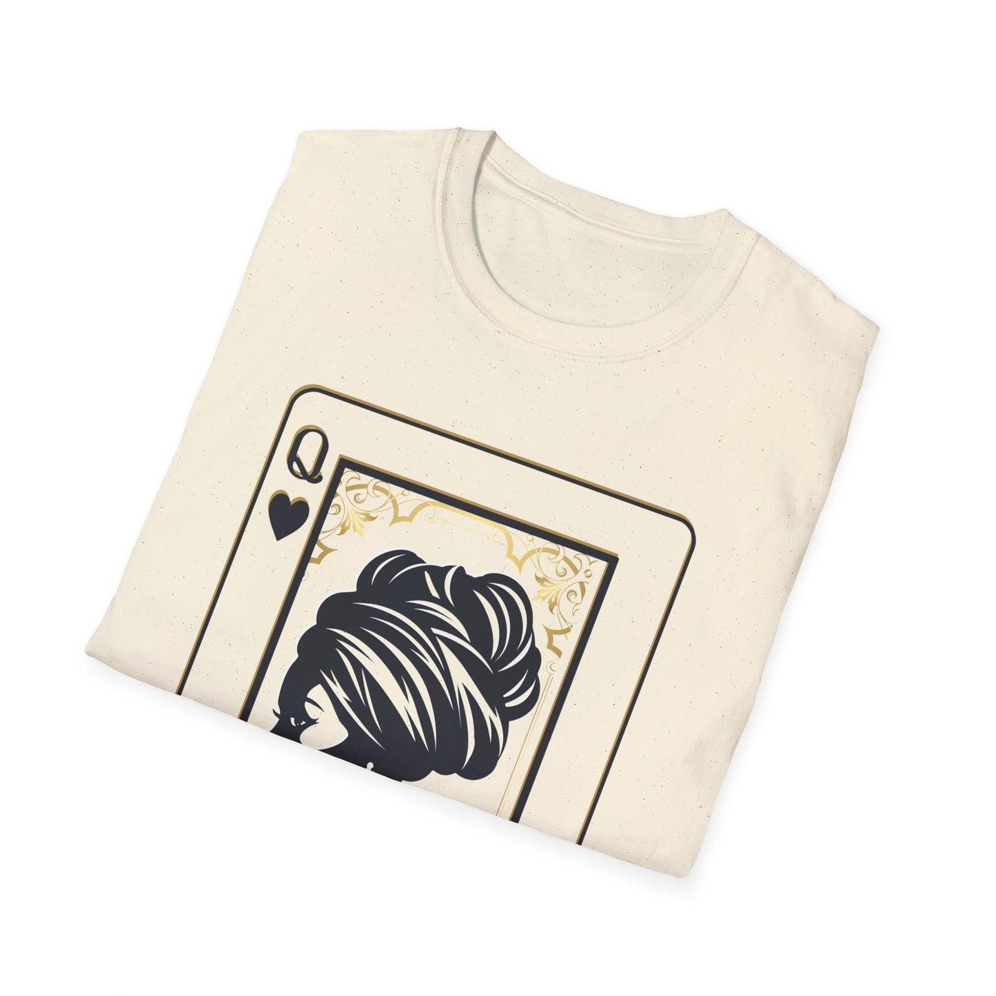 Queen of Spades Tee – African Queen Silhouette Playing Card T-Shirt