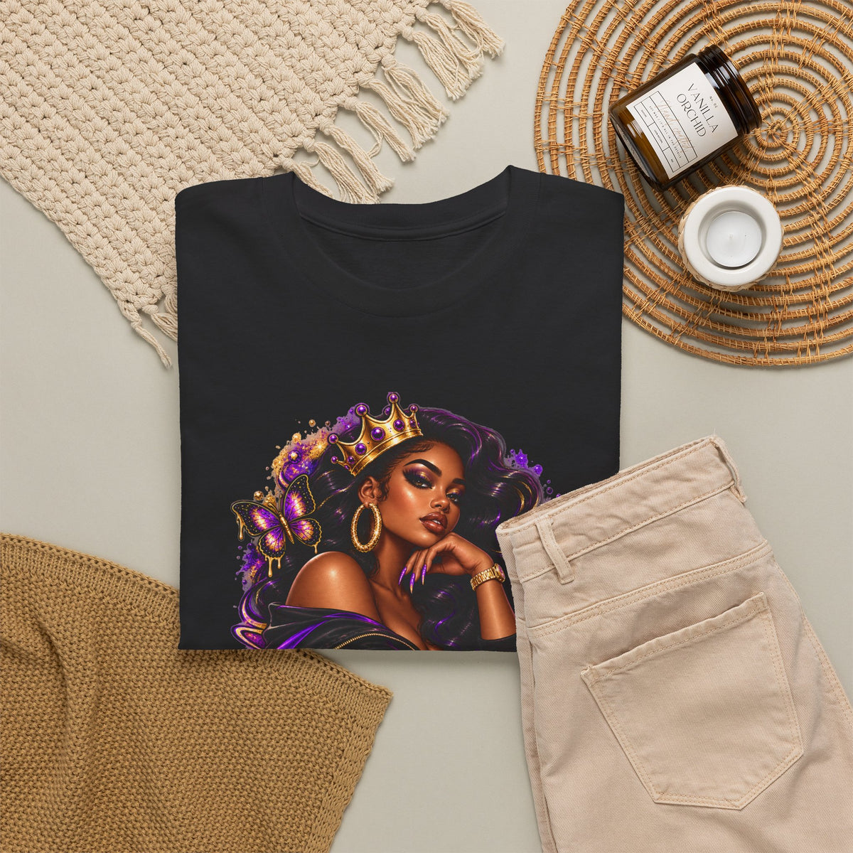 Built Different Tee — Empowering Black Queen Graphic T-Shirt