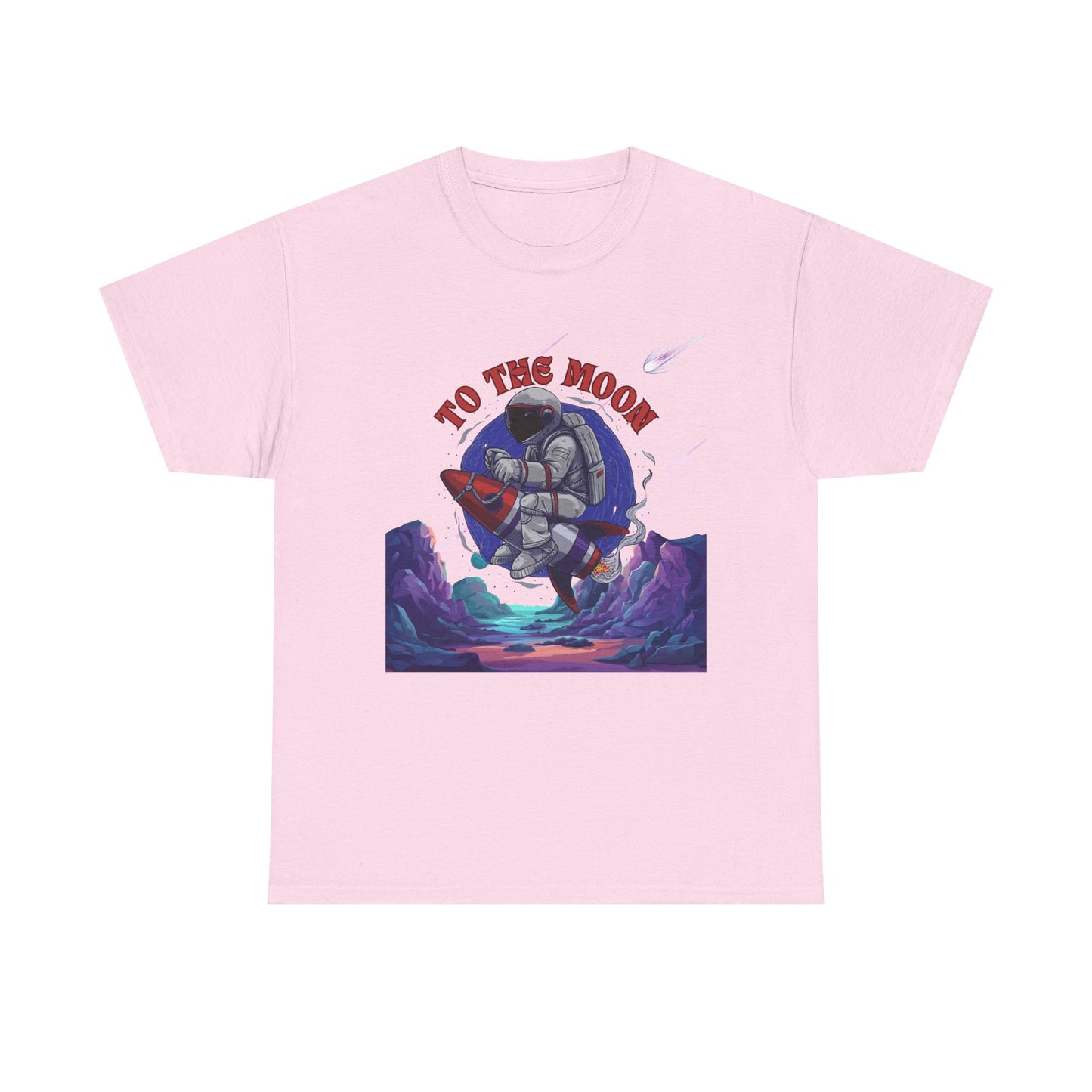 To The Moon Unisex Heavy Cotton Tee