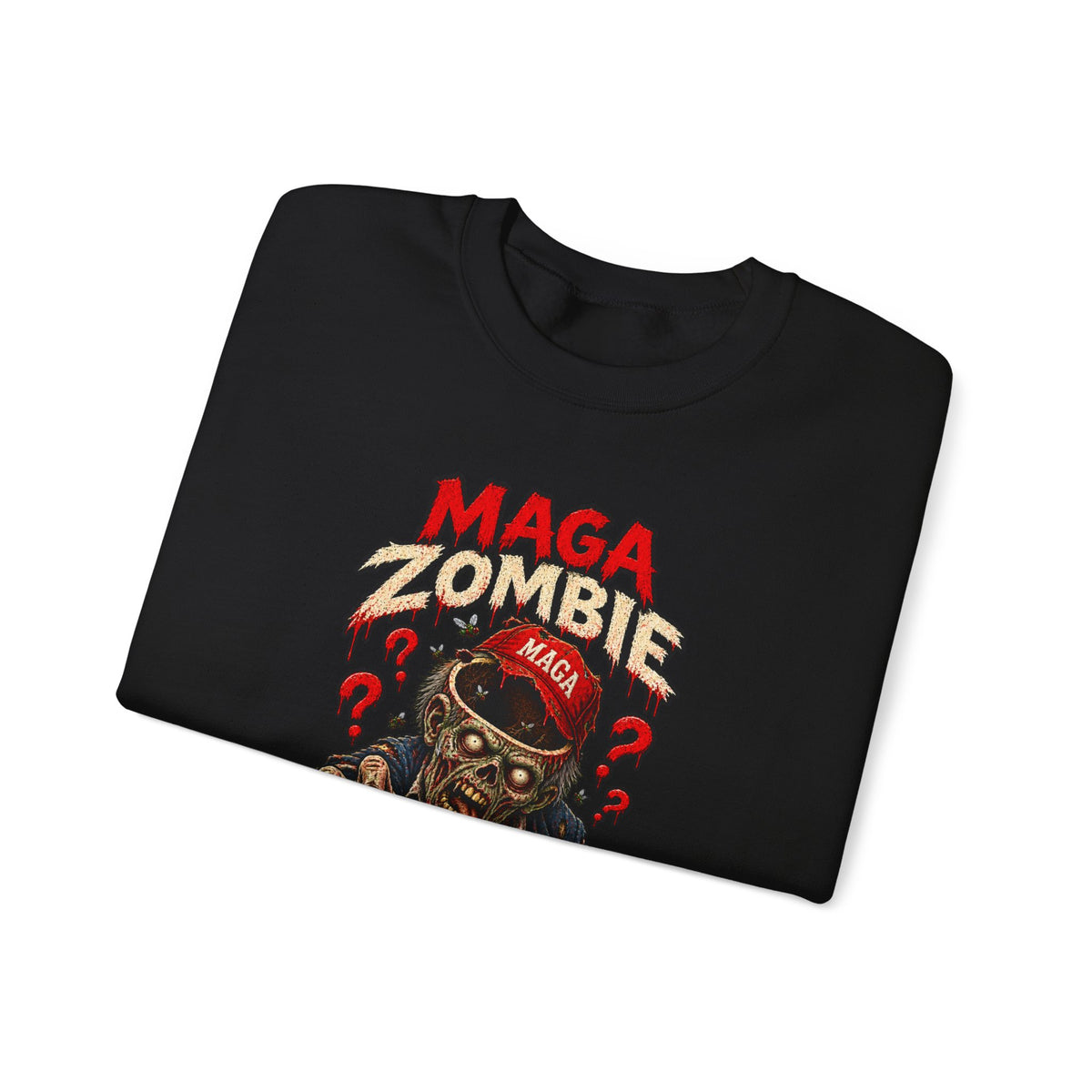 MAGA Zombie "Empty Brains" Crewneck Sweatshirt