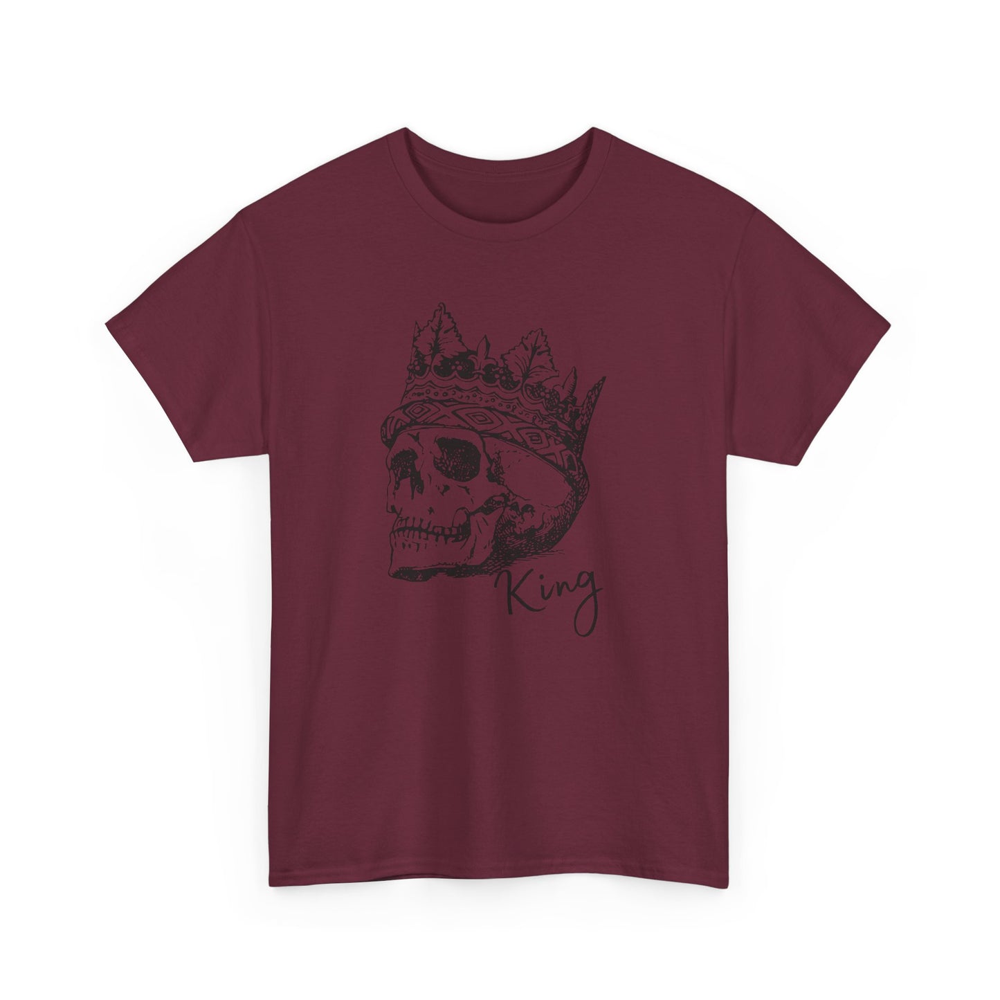 Skull King Graphic Tee - Unisex Heavy Cotton T-Shirt