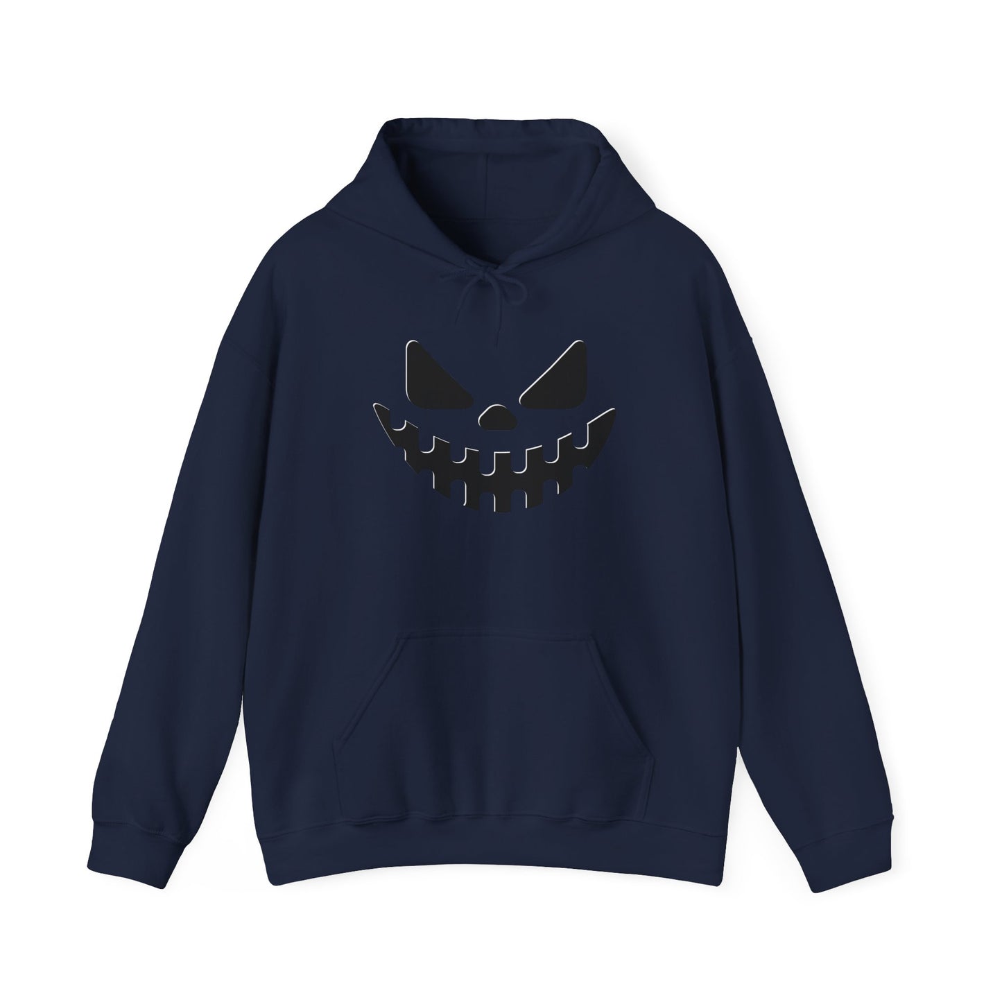 Halloween Smiling Skull Hoodie, Unisex Sweatshirt, Spooky Apparel, Fall Fashion, Cozy Gift for Him/Her