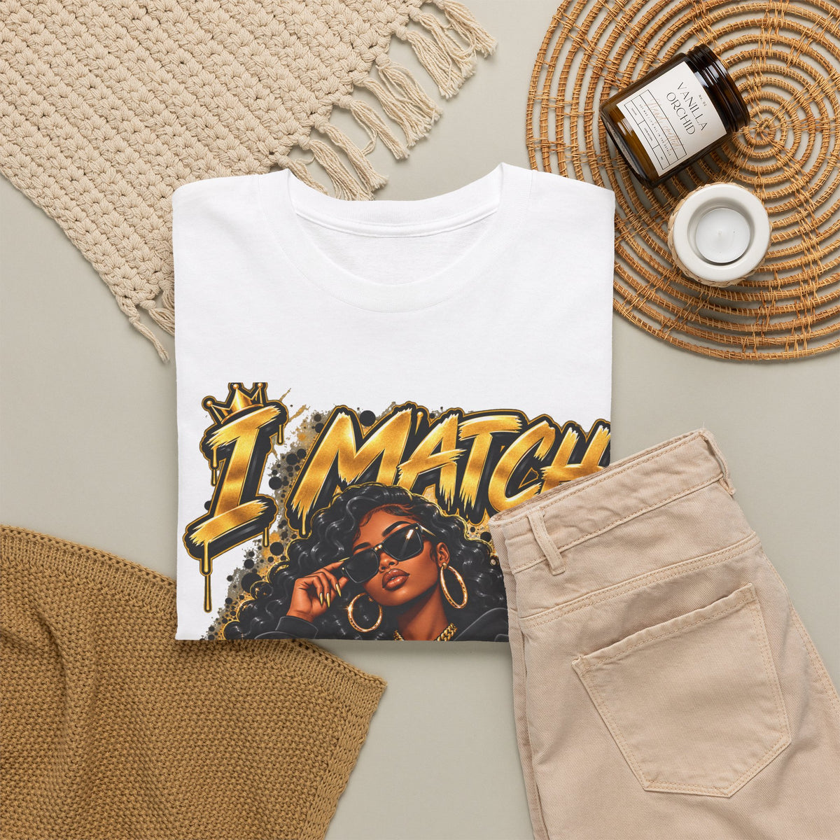 I Match Energy T-Shirt — Bold Graphic Streetwear Tee