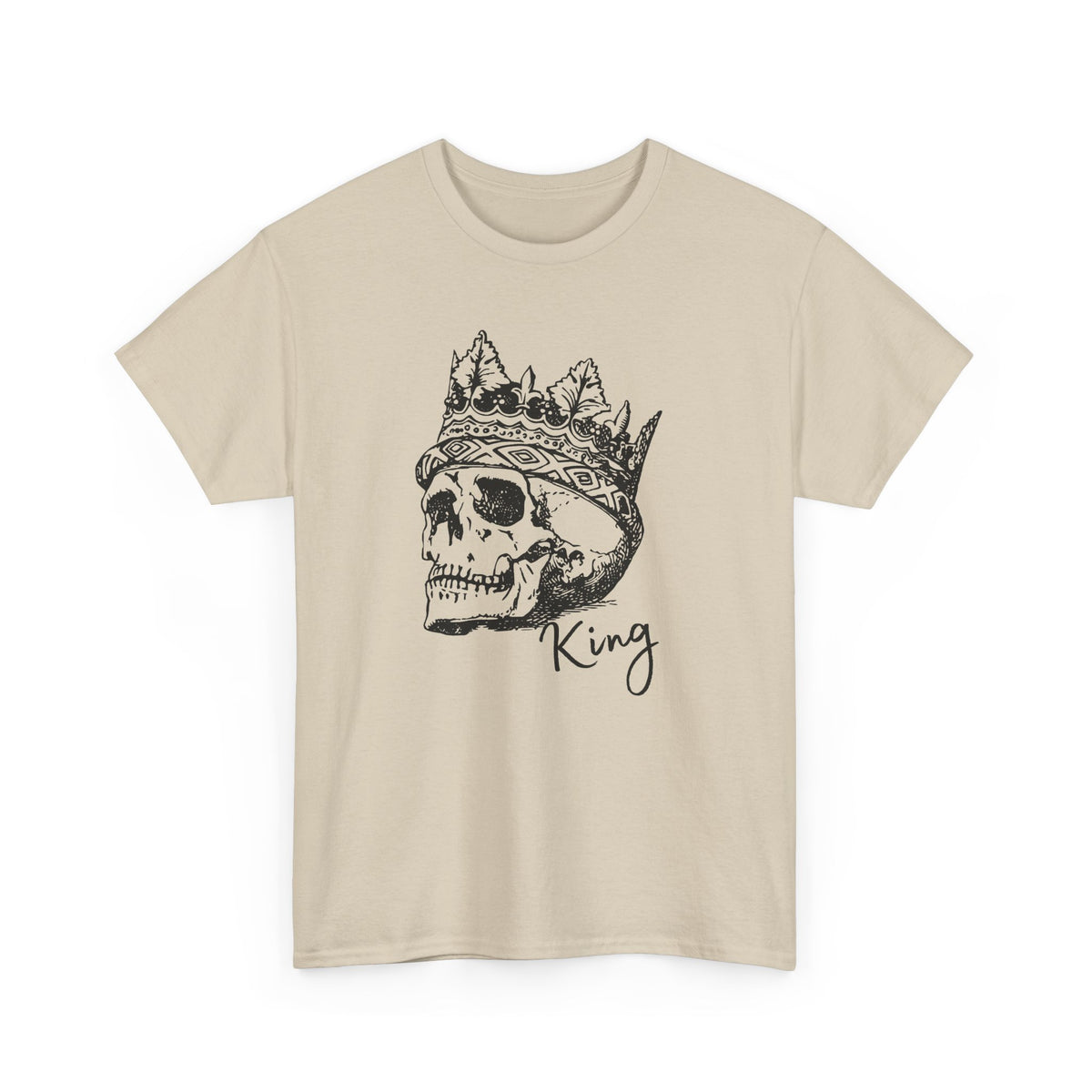 Skull King Shirt | Crowned Skull Gothic Graphic Tee