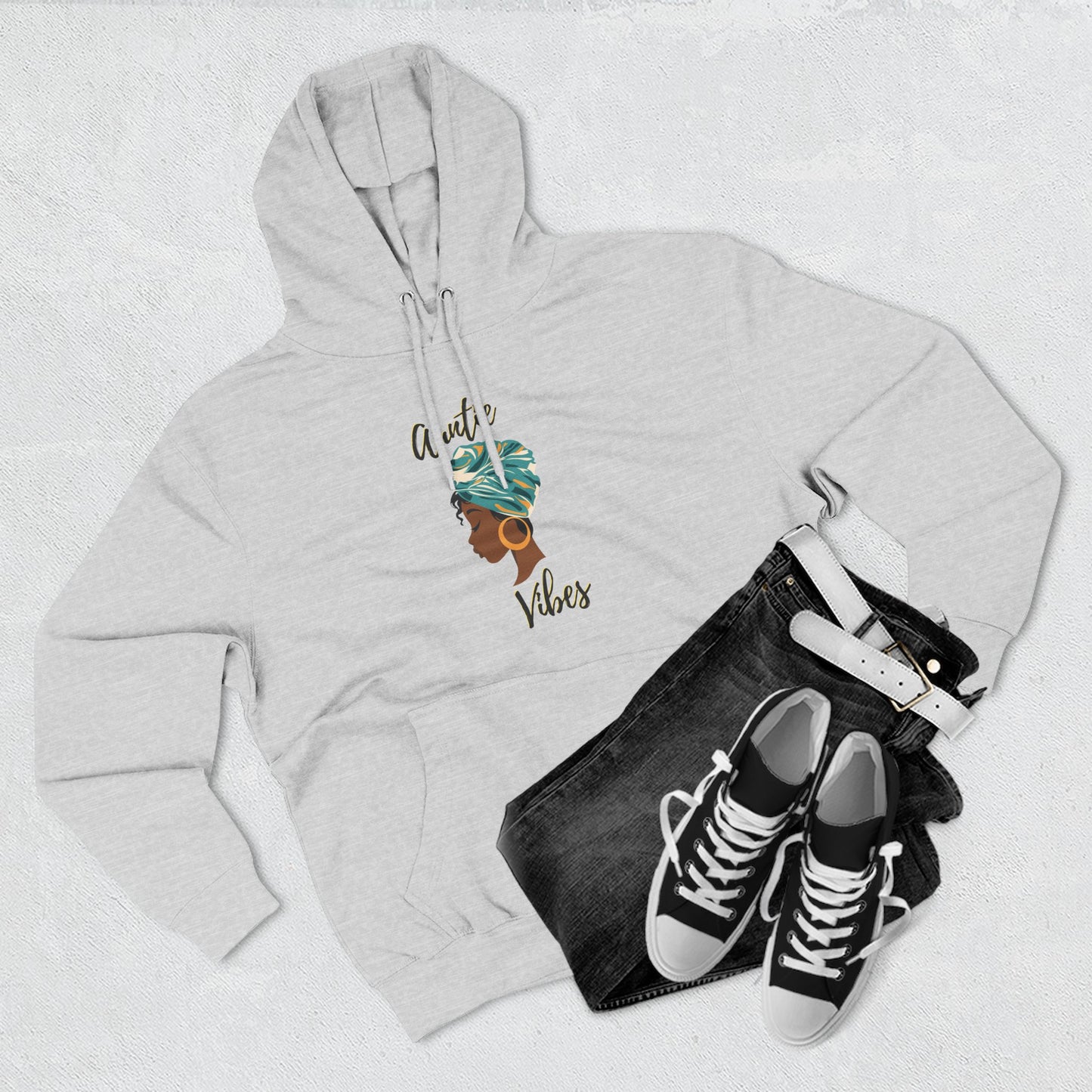 Auntie Vibes Fleece Hoodie