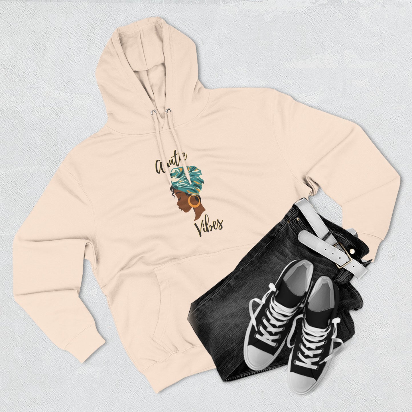 Auntie Vibes Fleece Hoodie