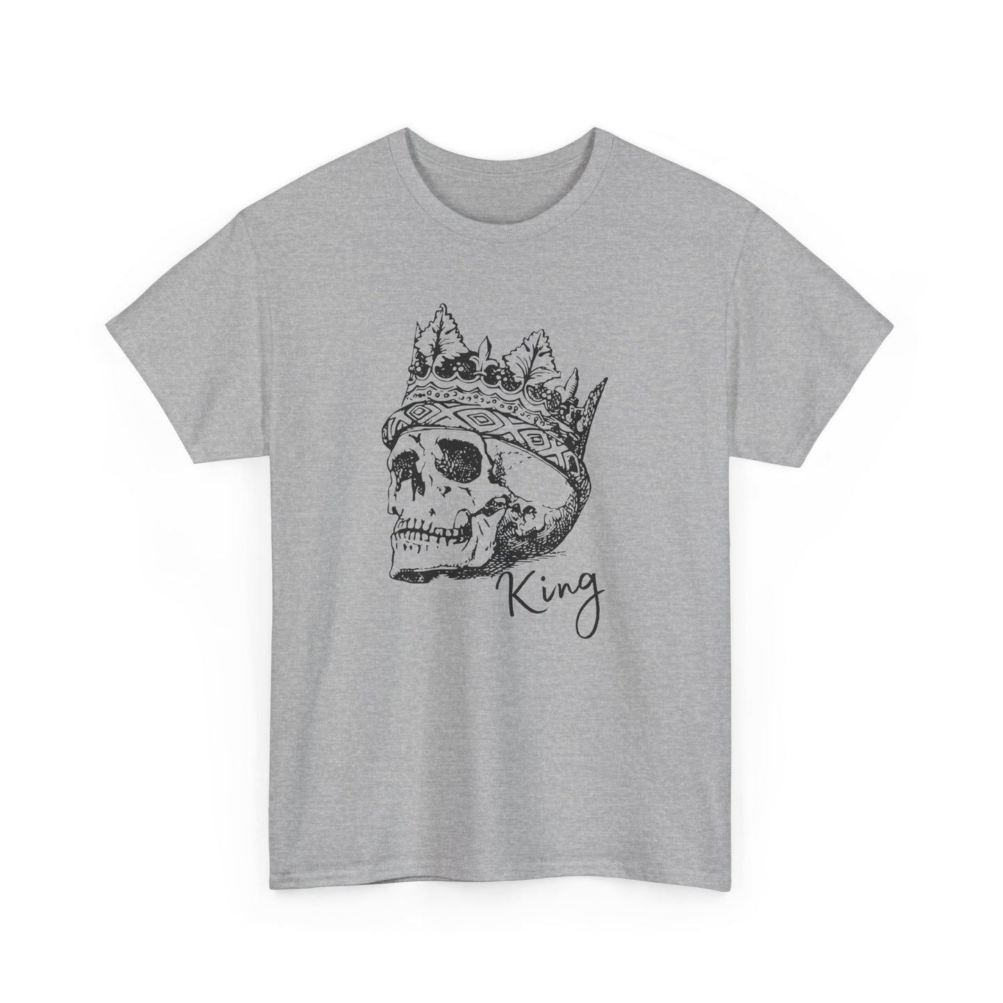 Skull King Graphic Tee - Unisex Heavy Cotton T-Shirt