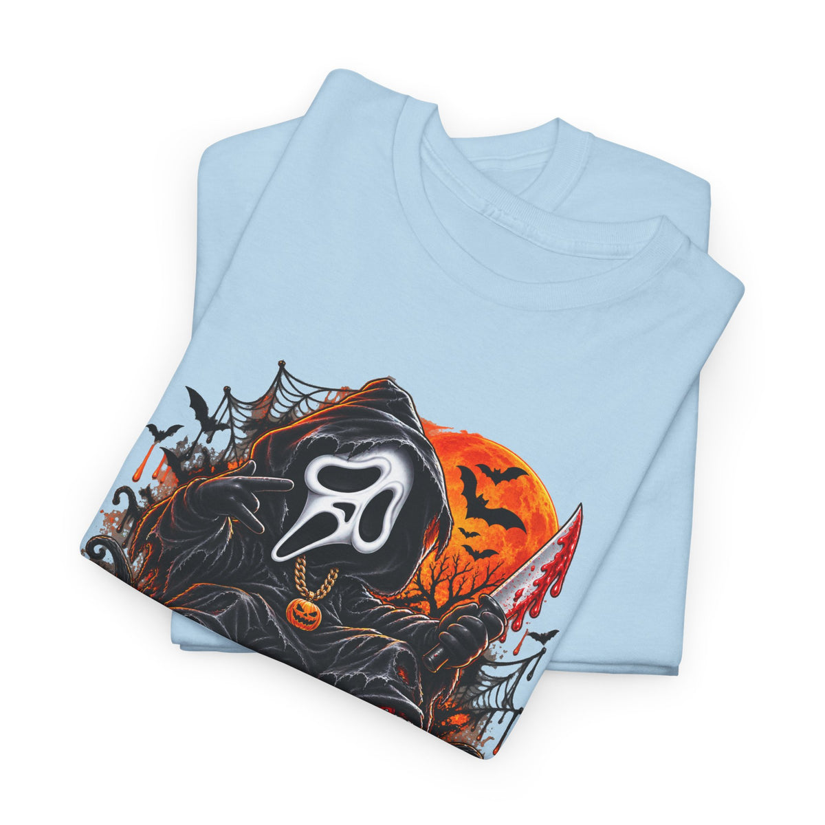 Halloween Ghostface Pumpkin Horror T-Shirt