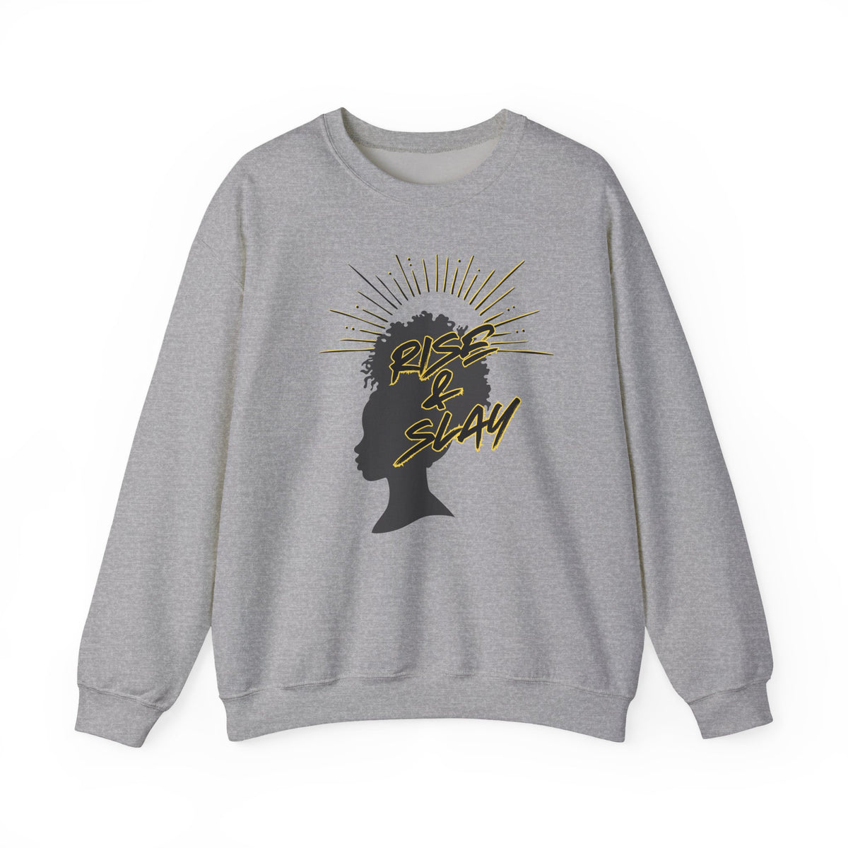 Rise & Slay Empowerment Crewneck Sweatshirt | Empress Royal Tees