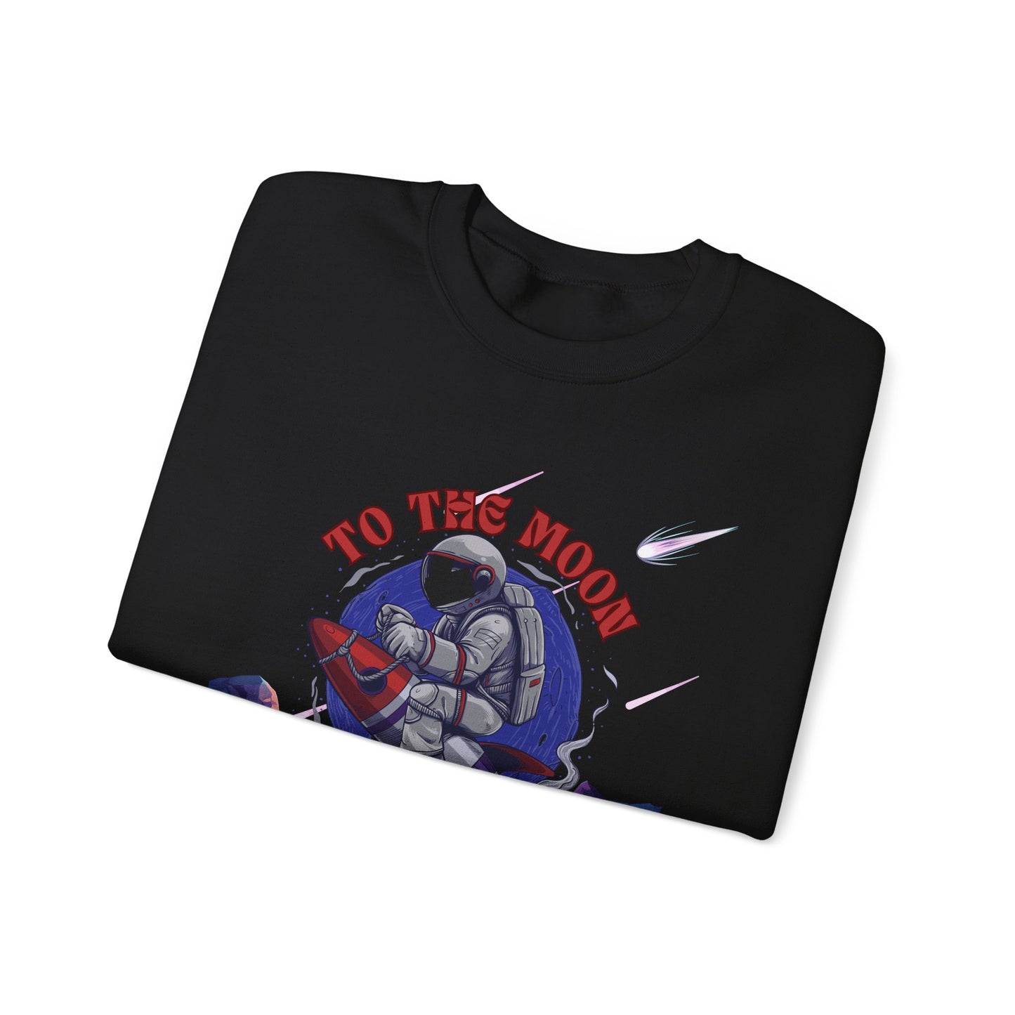 To The Moon Unisex Crewneck Sweatshirt - Space Adventure Design