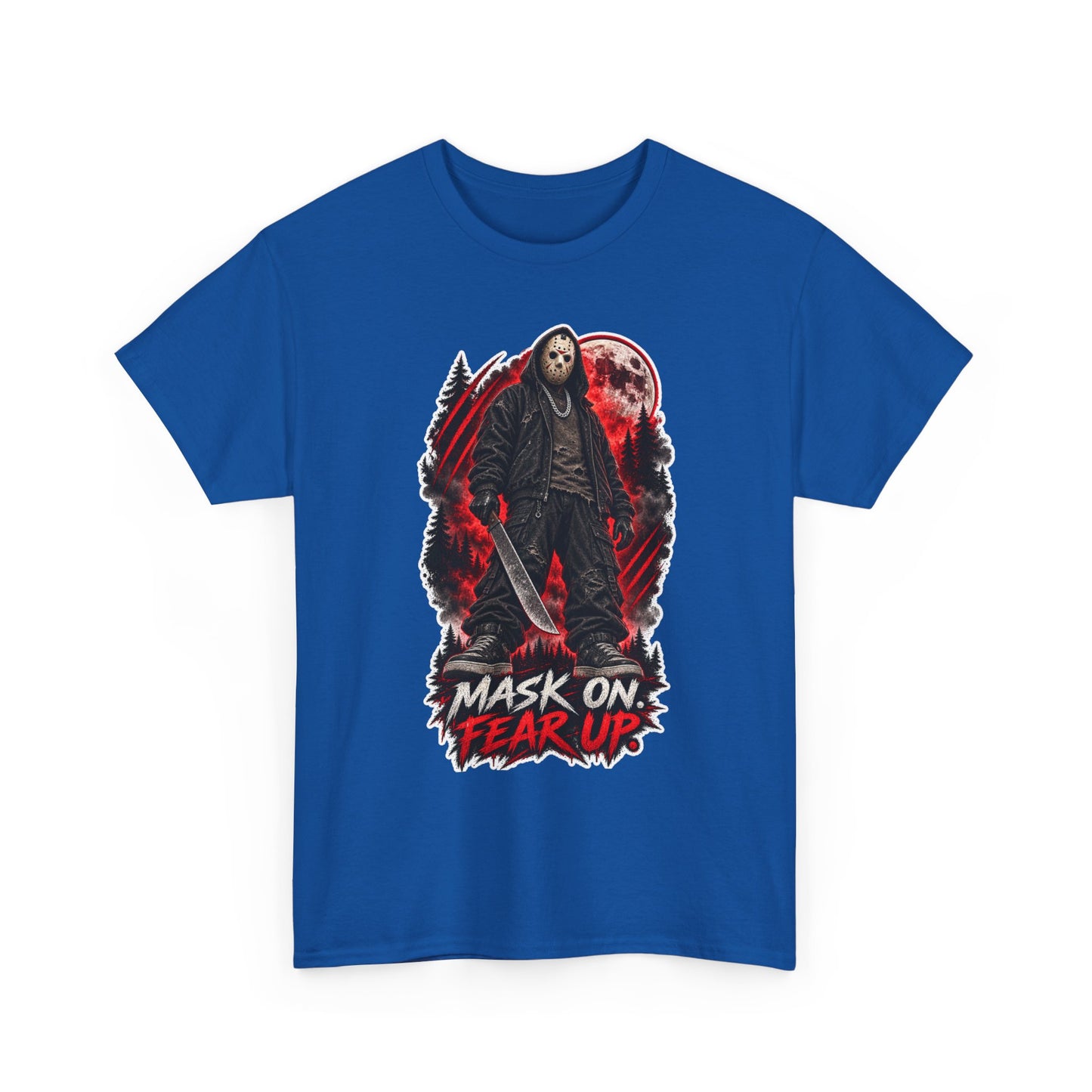 Scary Halloween Horror Shirt | Mask On, Fear Up Graphic Tee