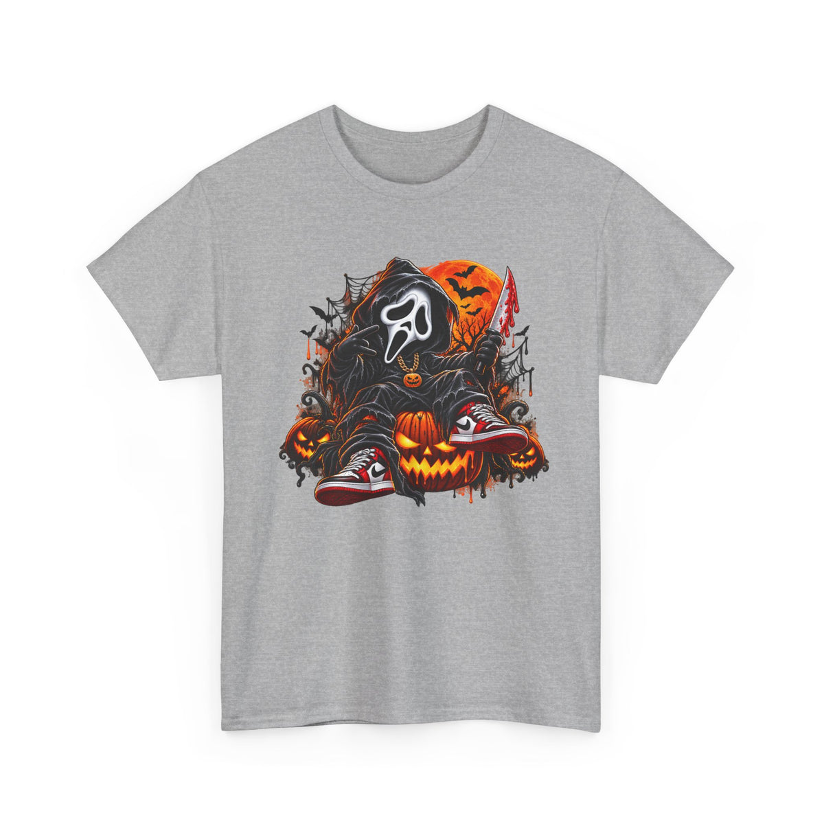Halloween Ghostface Pumpkin Horror T-Shirt