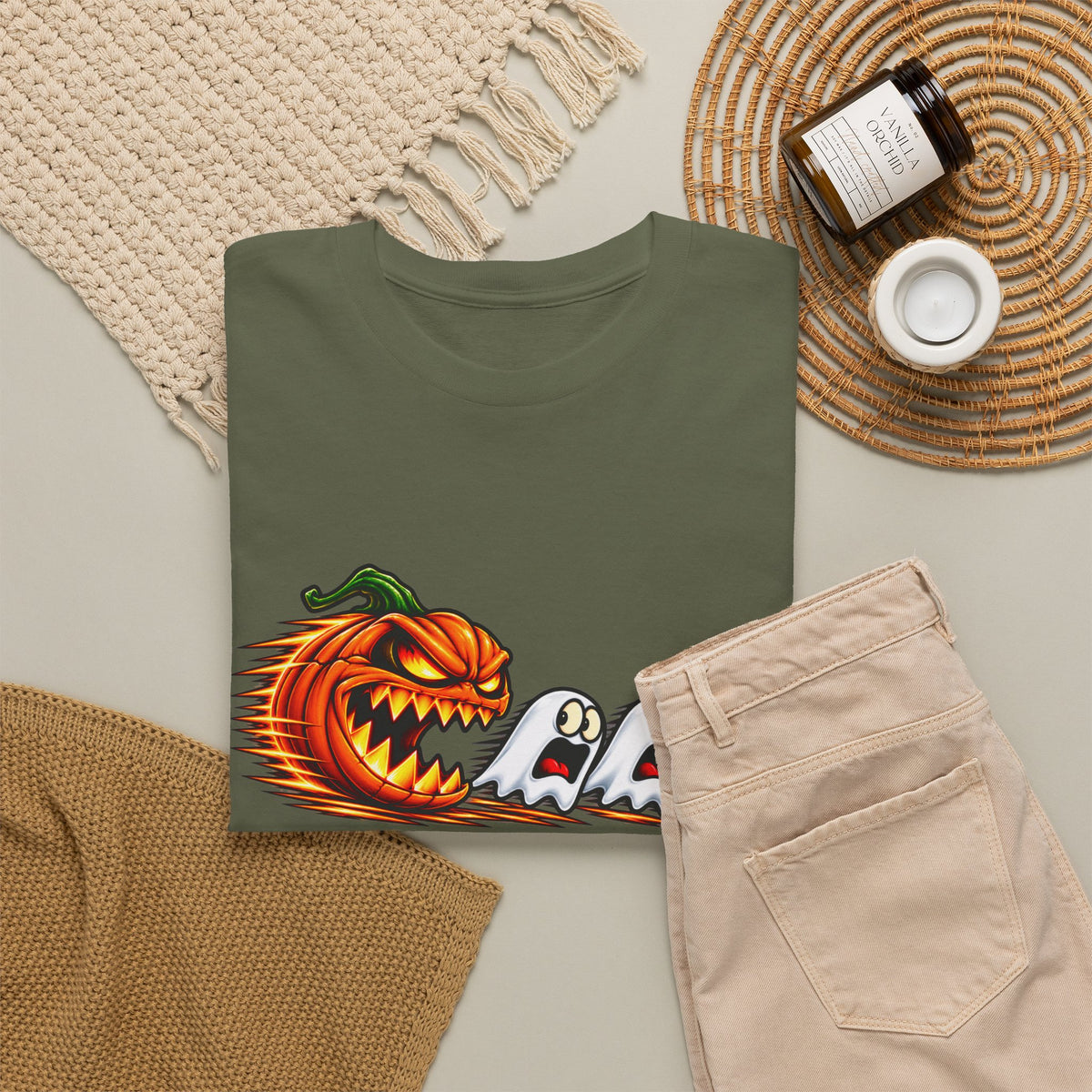 Pumpkin Ghosts Halloween T-Shirt