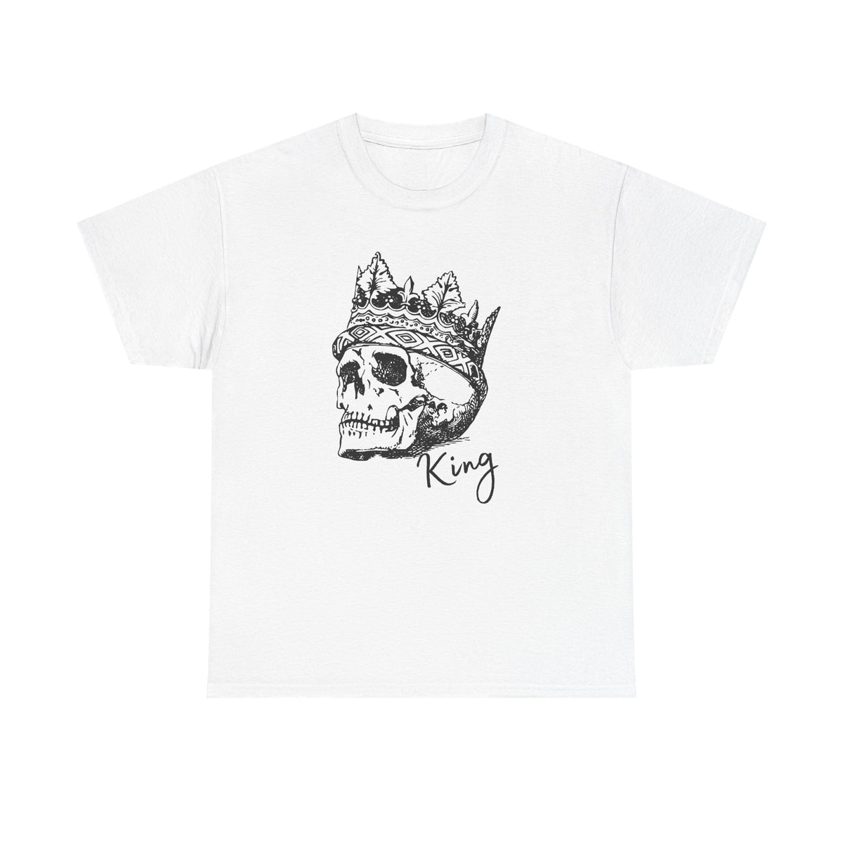Skull King Shirt | Crowned Skull Gothic Graphic Tee