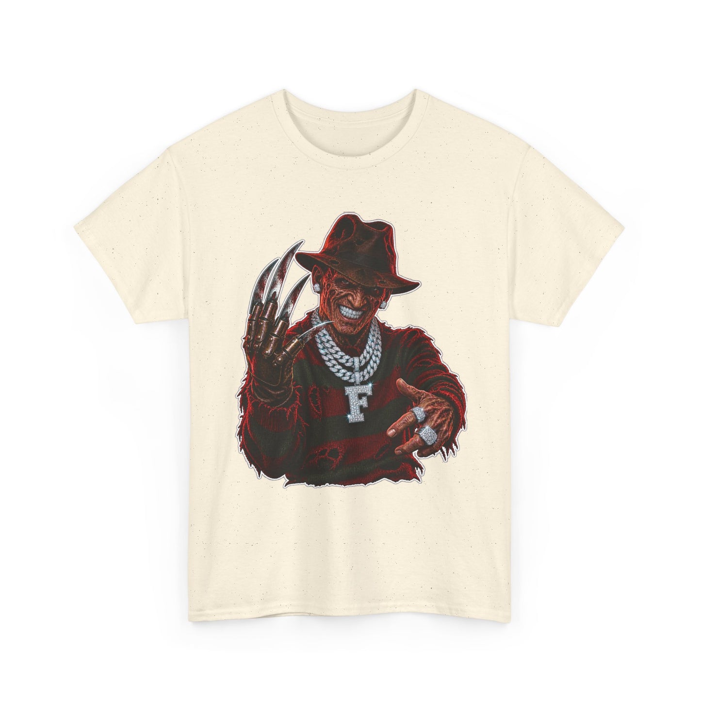 Freddy Krueger Horror T-Shirt – Retro Blades & Chains Graphic Tee