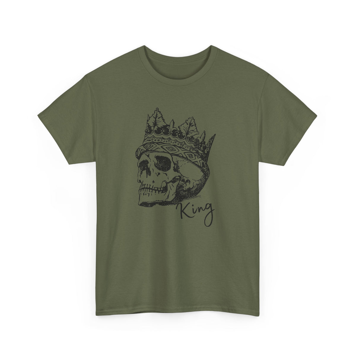 Skull King Shirt | Crowned Skull Gothic Graphic Tee