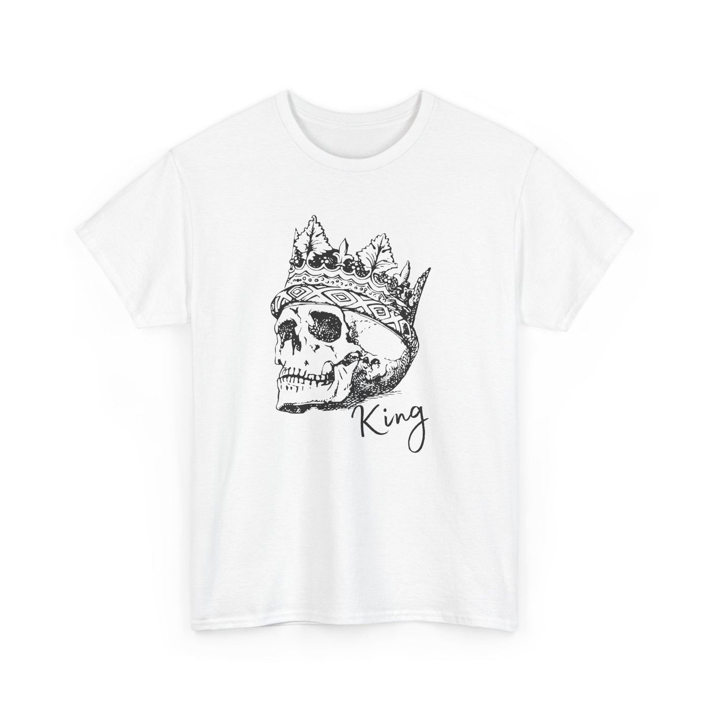 Skull King Graphic Tee - Unisex Heavy Cotton T-Shirt