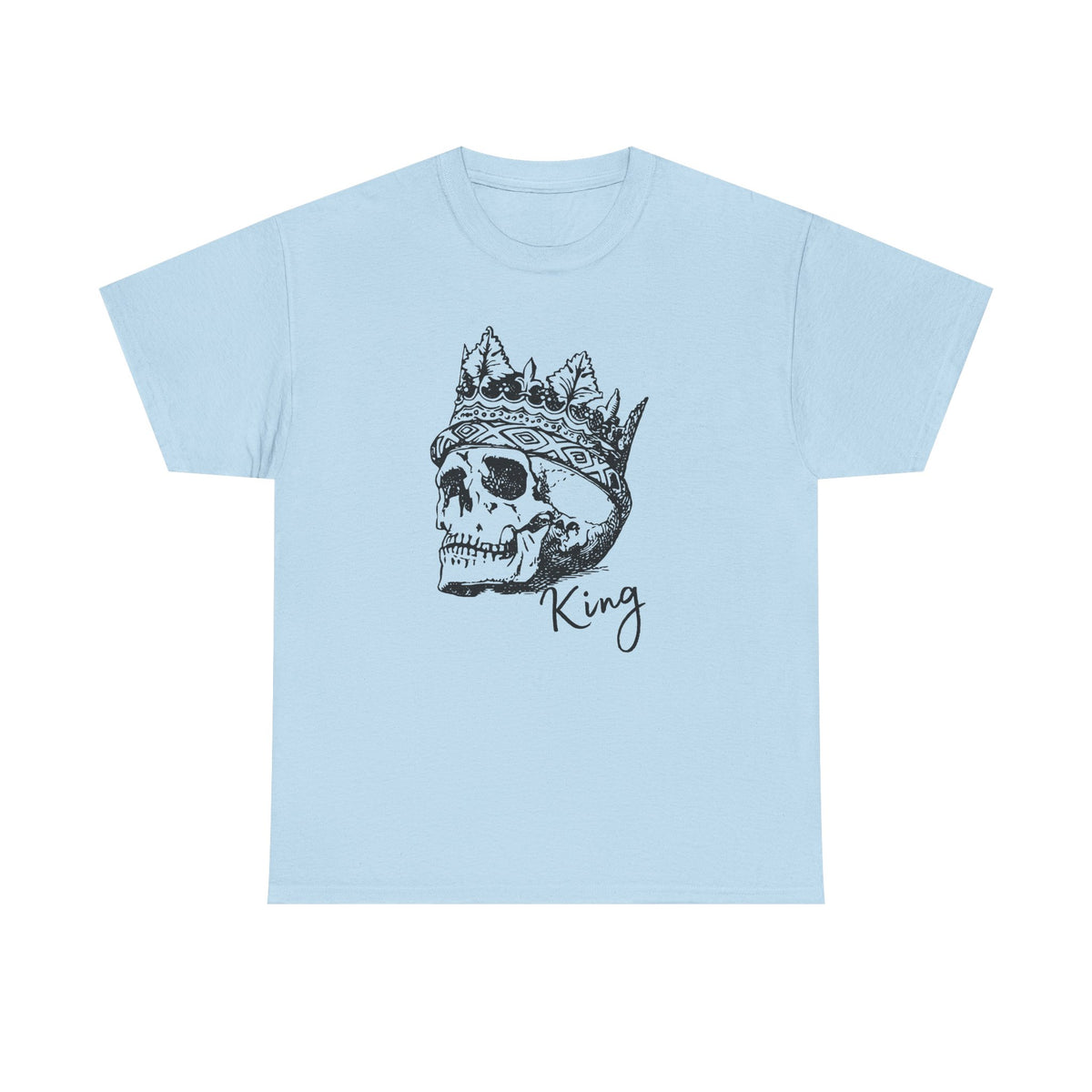 Skull King Shirt | Crowned Skull Gothic Graphic Tee