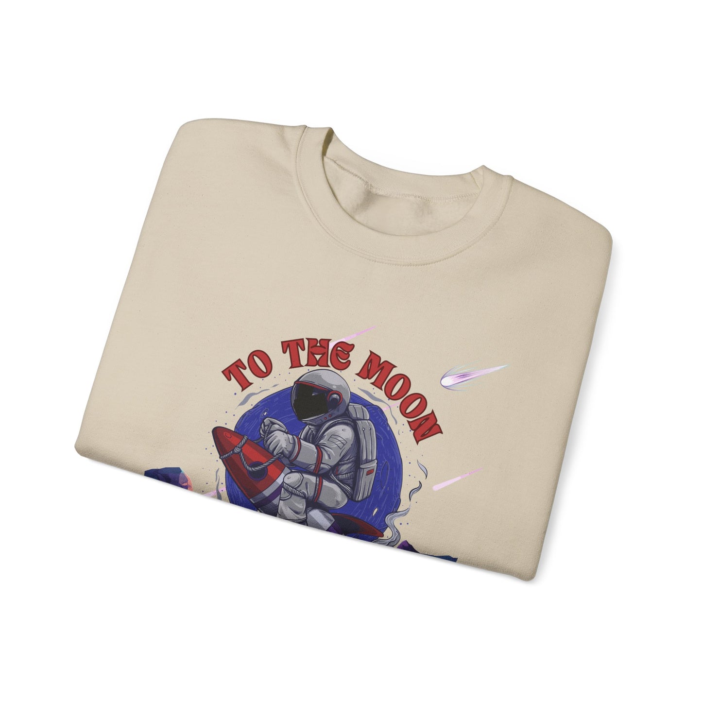 To The Moon Unisex Crewneck Sweatshirt - Space Adventure Design