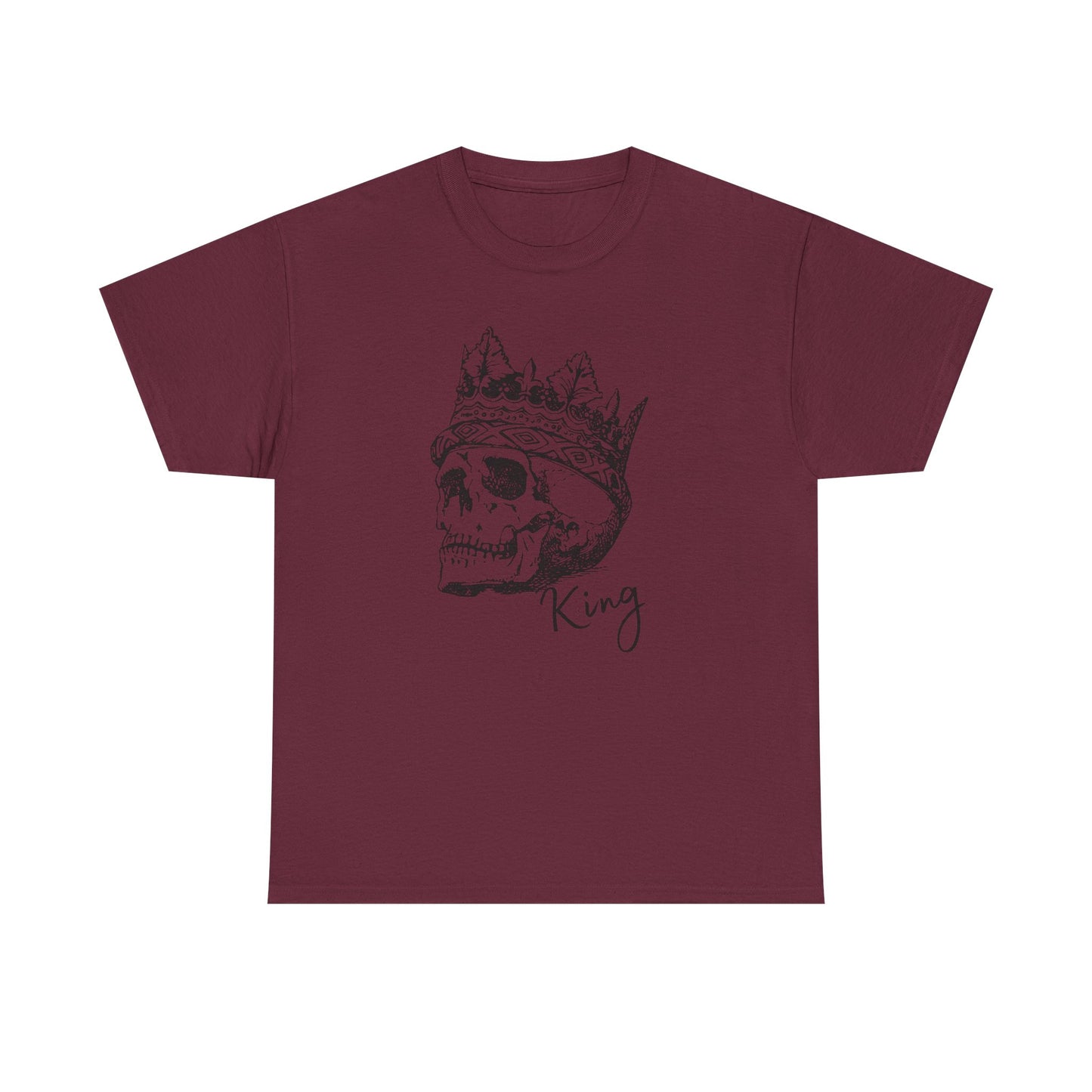 Skull King Graphic Tee - Unisex Heavy Cotton T-Shirt