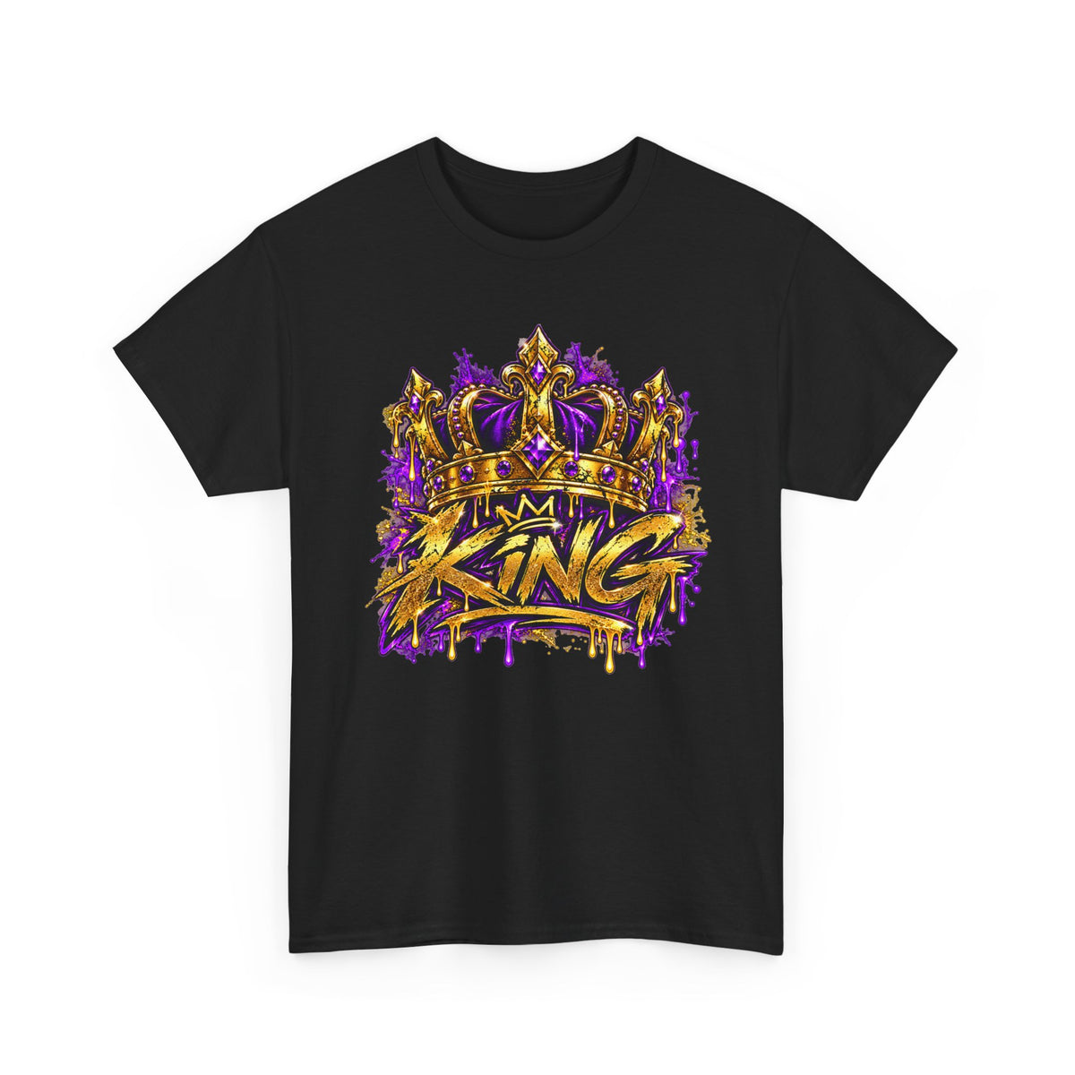 King Crown T-Shirt — 'I’m King' Bold Graffiti Tee