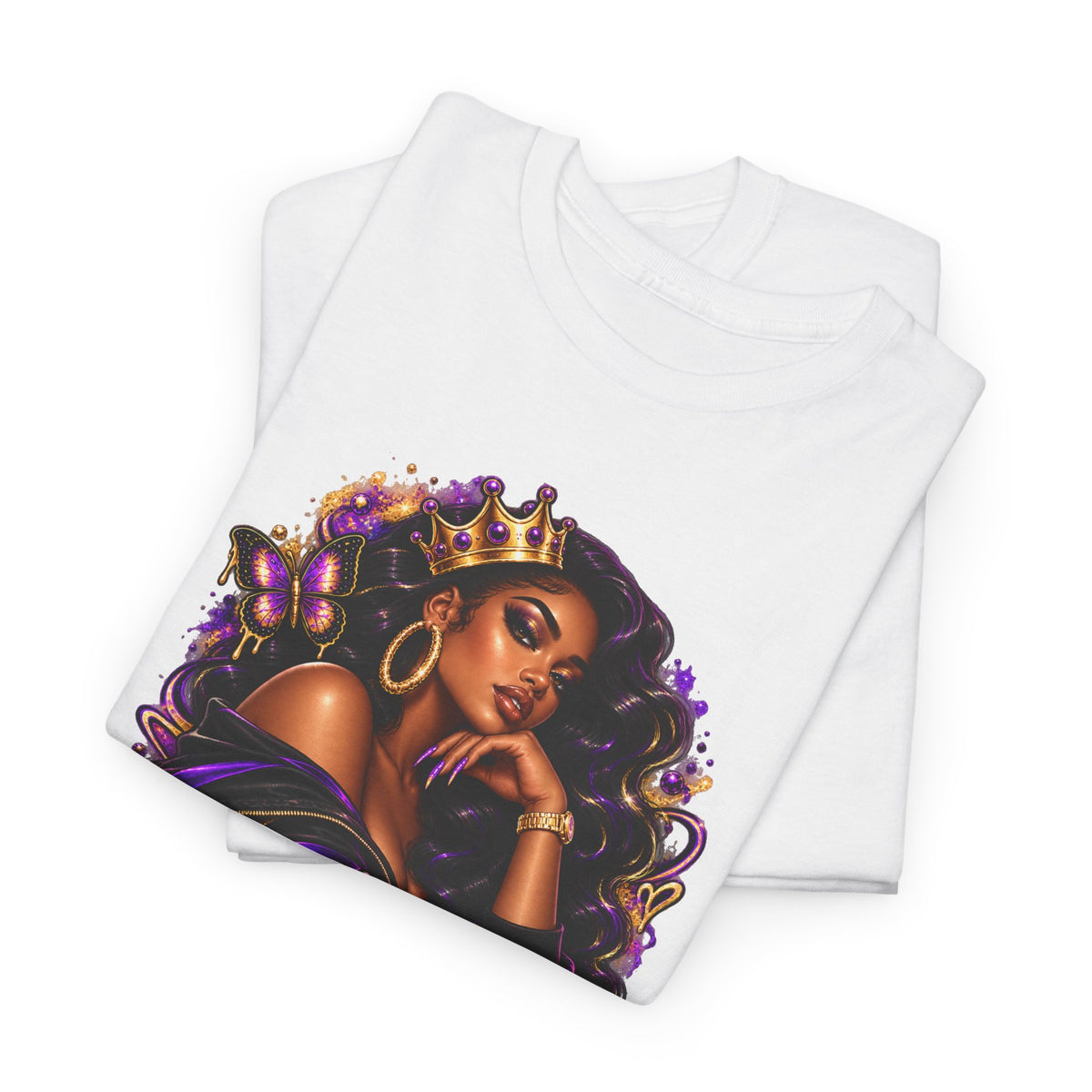 Built Different Tee — Empowering Black Queen Graphic T-Shirt