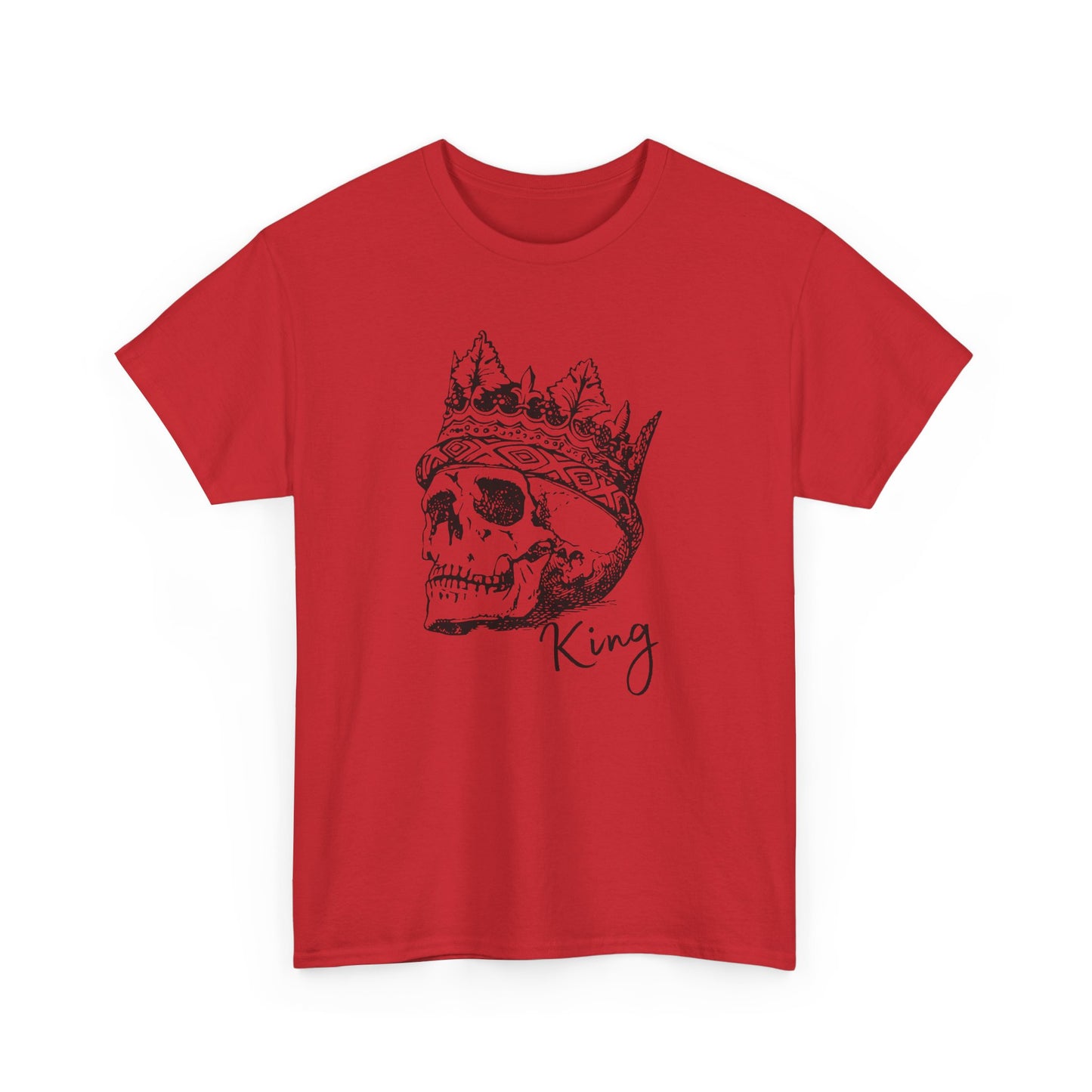 Skull King Graphic Tee - Unisex Heavy Cotton T-Shirt