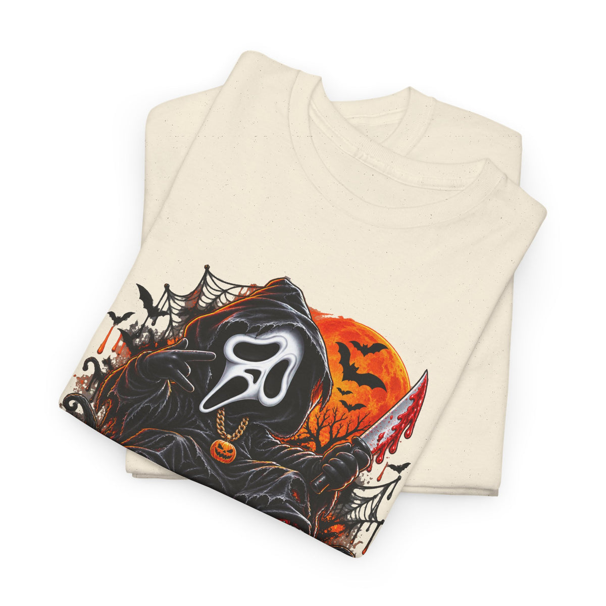 Halloween Ghostface Pumpkin Horror T-Shirt