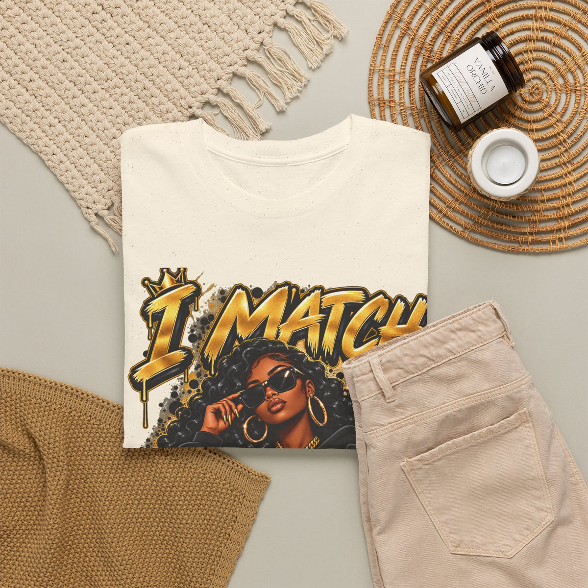 I Match Energy T-Shirt — Bold Graphic Streetwear Tee