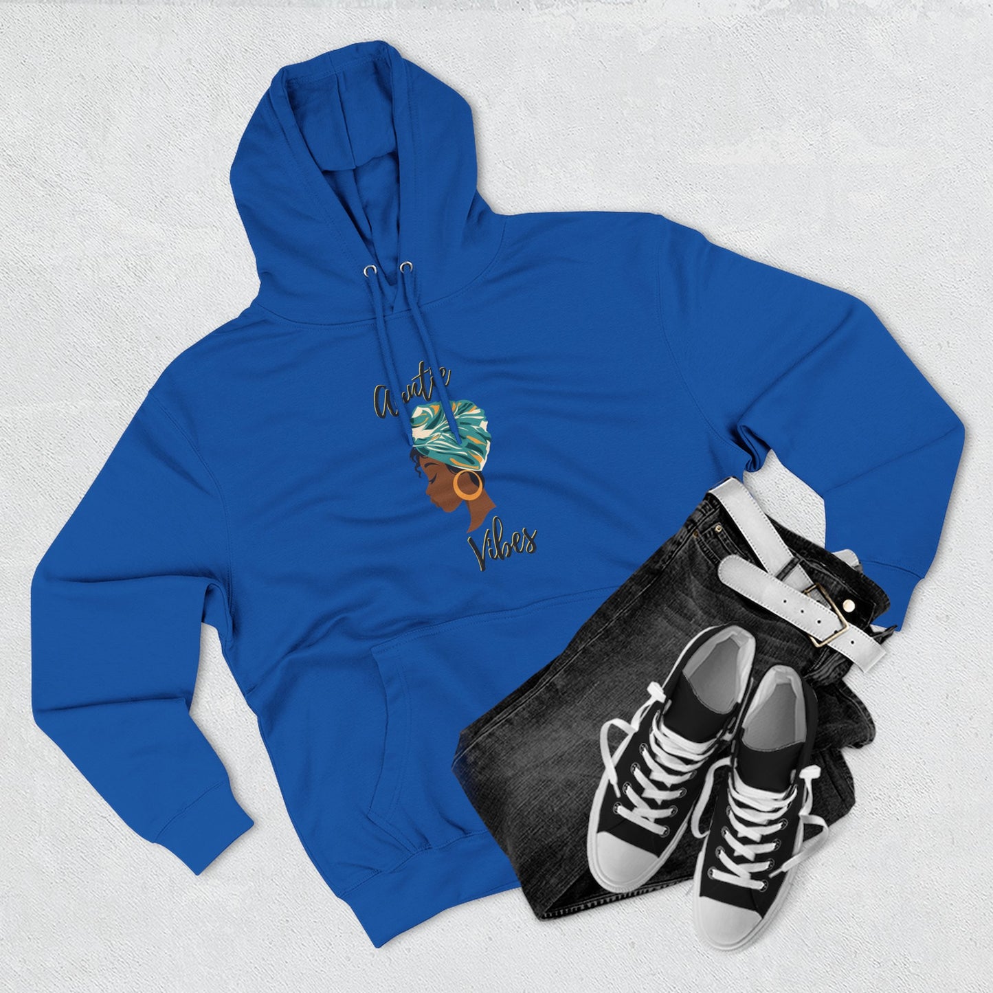 Auntie Vibes Fleece Hoodie