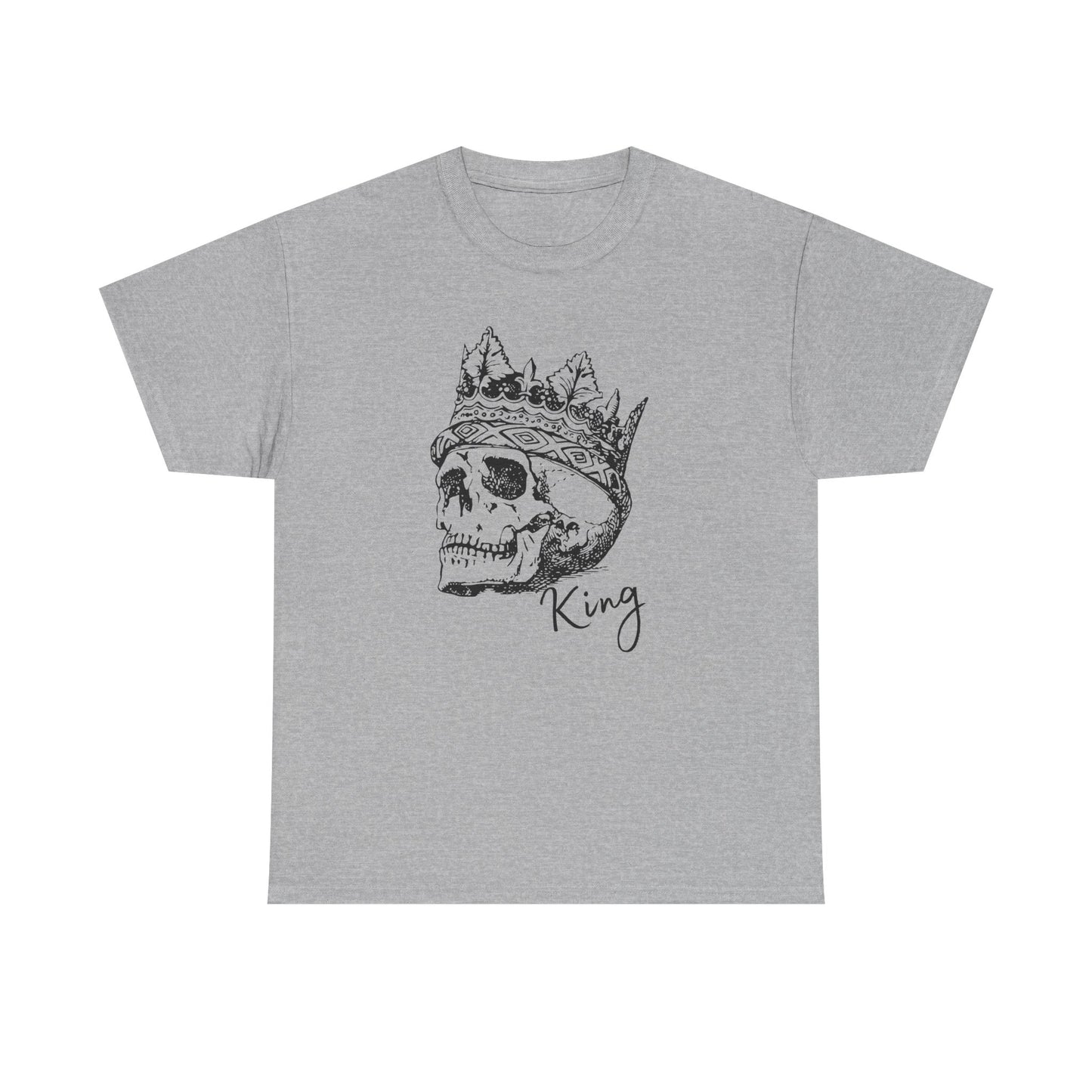 Skull King Graphic Tee - Unisex Heavy Cotton T-Shirt