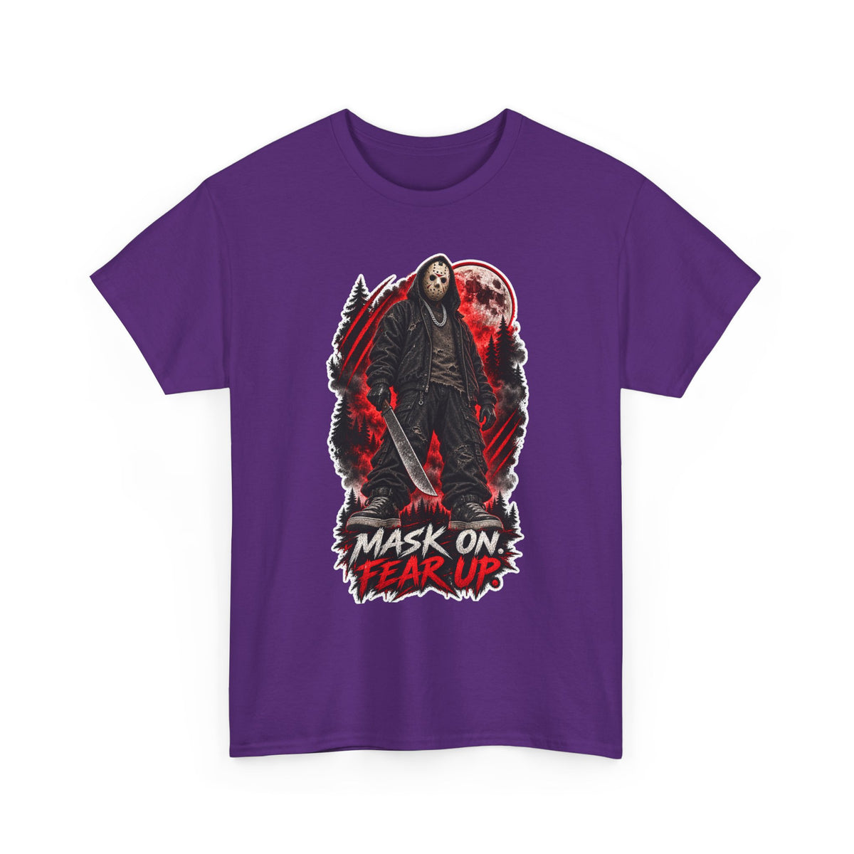 Scary Halloween Horror Shirt | Mask On, Fear Up Graphic Tee