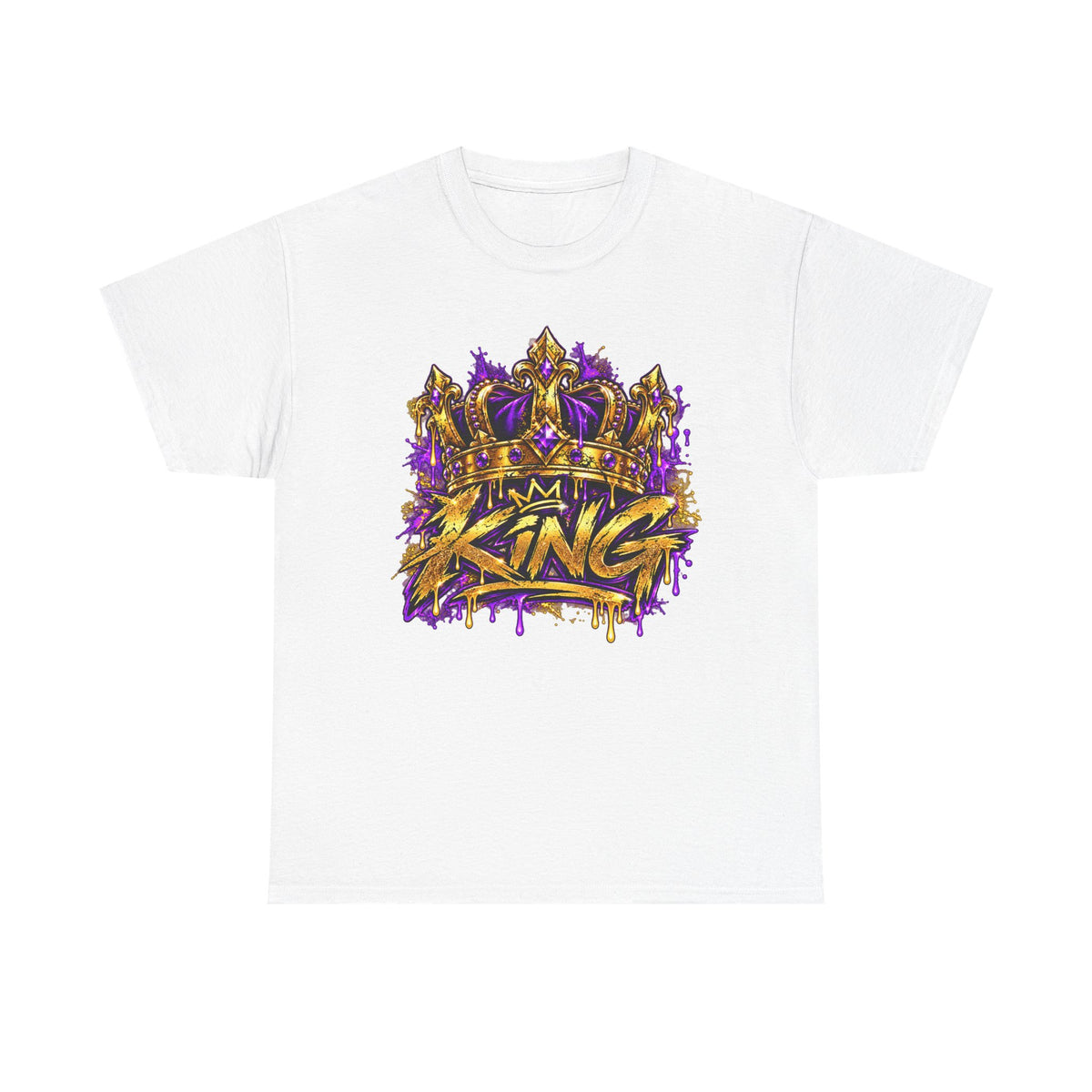 King Crown T-Shirt — 'I’m King' Bold Graffiti Tee
