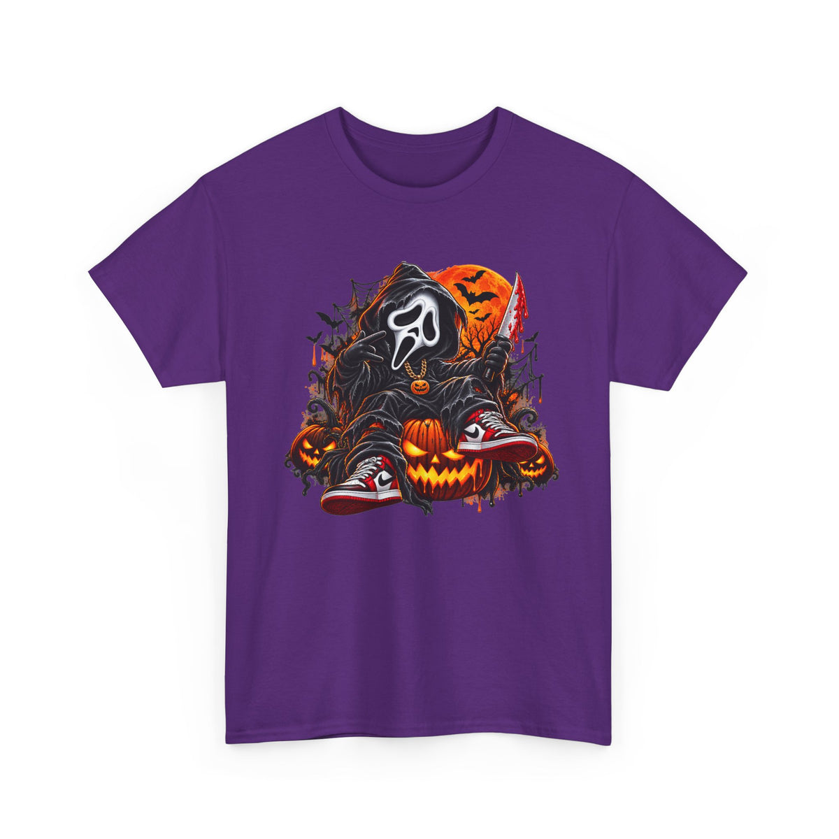 Halloween Ghostface Pumpkin Horror T-Shirt