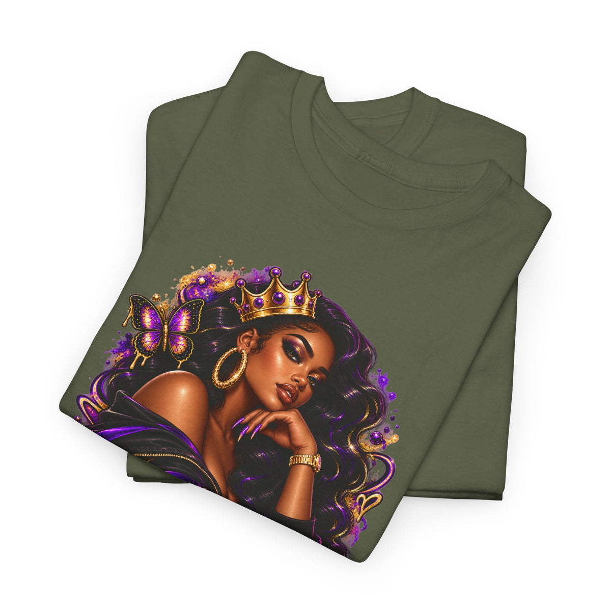 Built Different Tee — Empowering Black Queen Graphic T-Shirt
