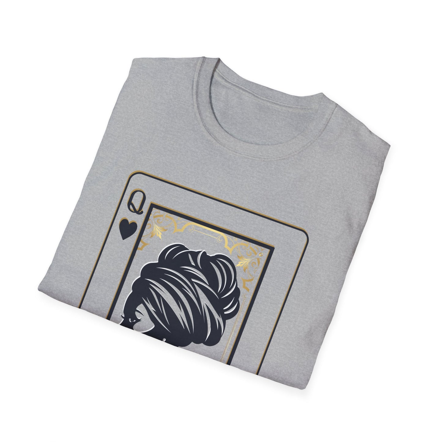 Queen of Spades Tee – African Queen Silhouette Playing Card T-Shirt