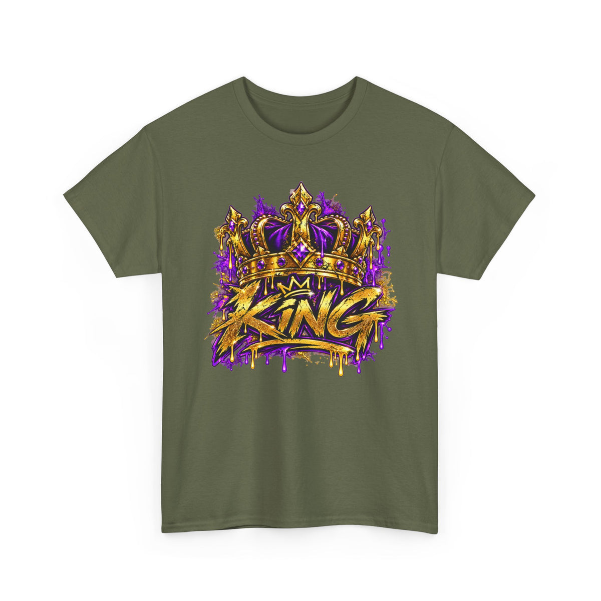 King Crown T-Shirt — 'I’m King' Bold Graffiti Tee