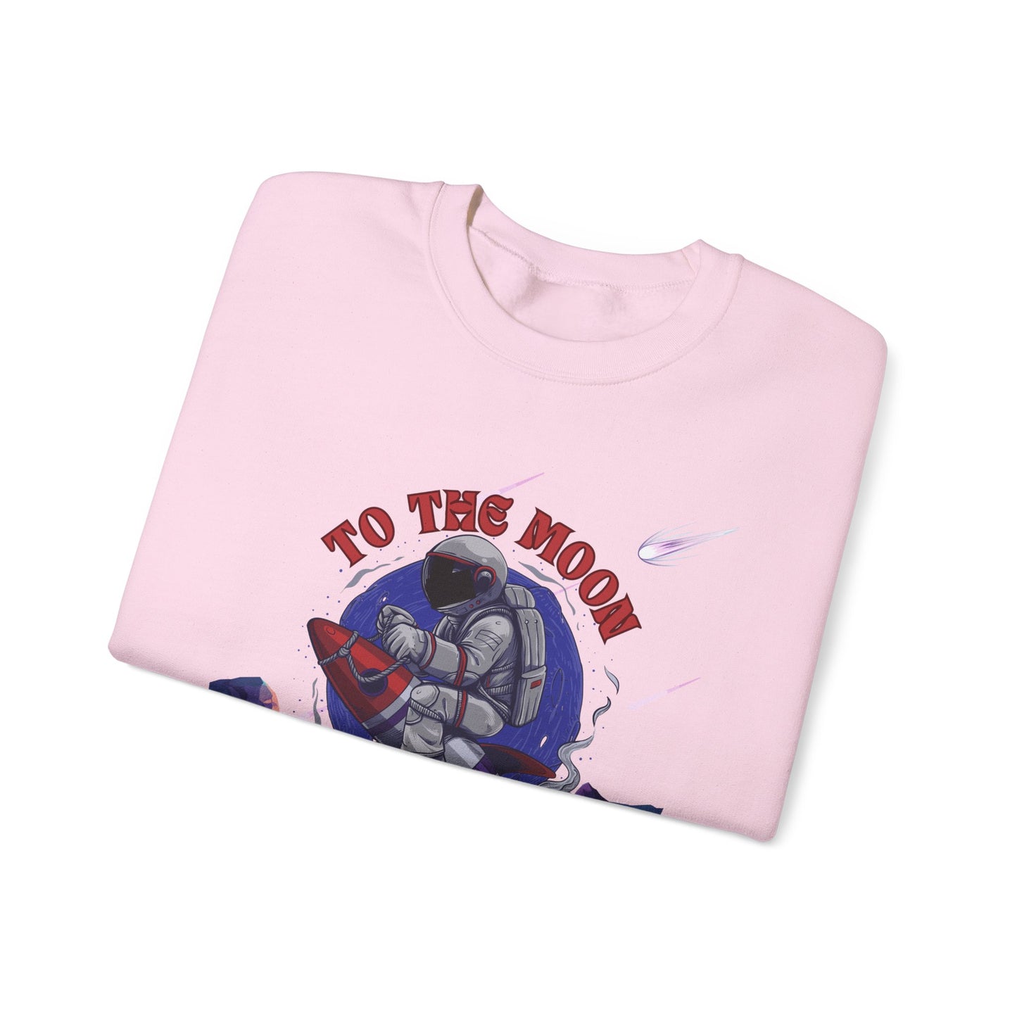 To The Moon Unisex Crewneck Sweatshirt - Space Adventure Design