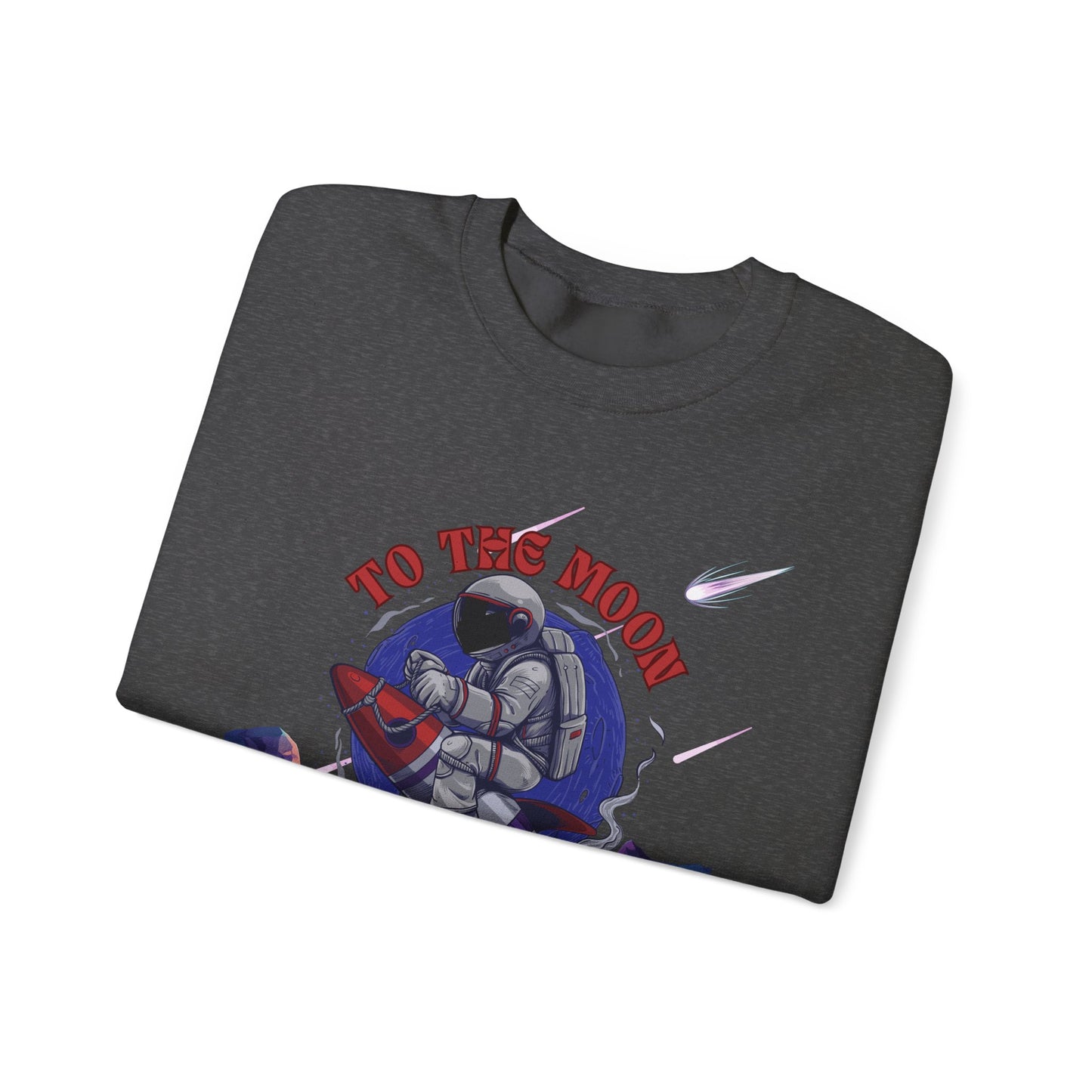 To The Moon Unisex Crewneck Sweatshirt - Space Adventure Design