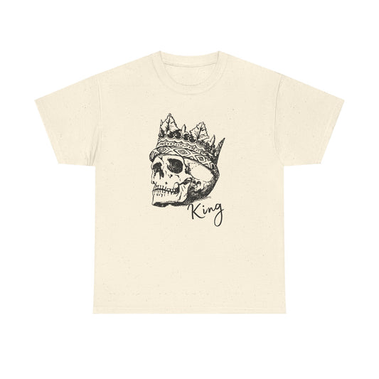Skull King Shirt | Crowned Skull Gothic Graphic Tee