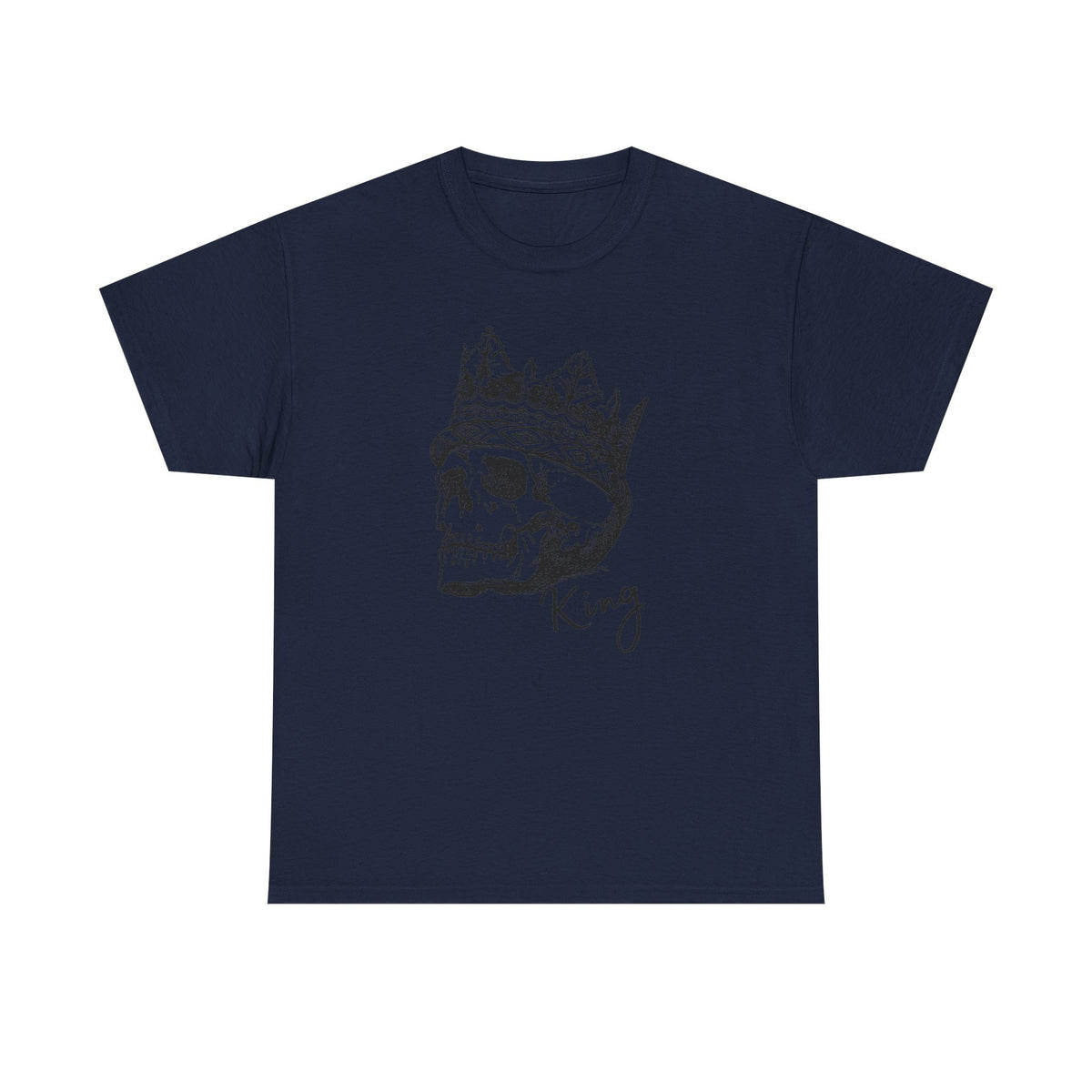Skull King Shirt | Crowned Skull Gothic Graphic Tee