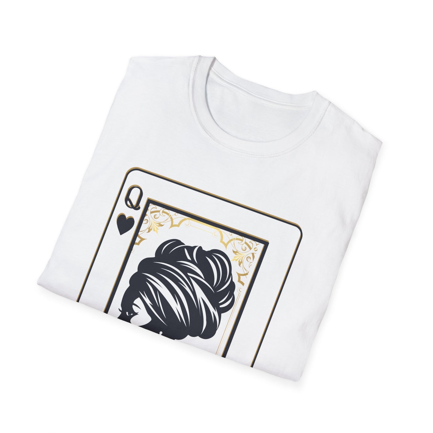 Queen of Spades Tee – African Queen Silhouette Playing Card T-Shirt