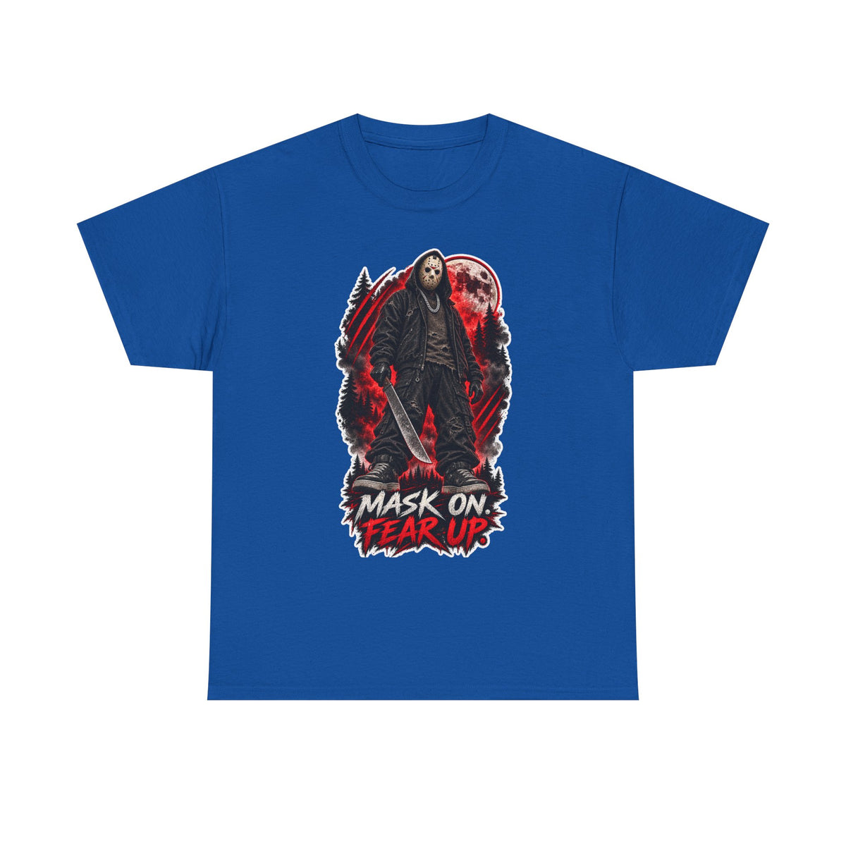 Scary Halloween Horror Shirt | Mask On, Fear Up Graphic Tee