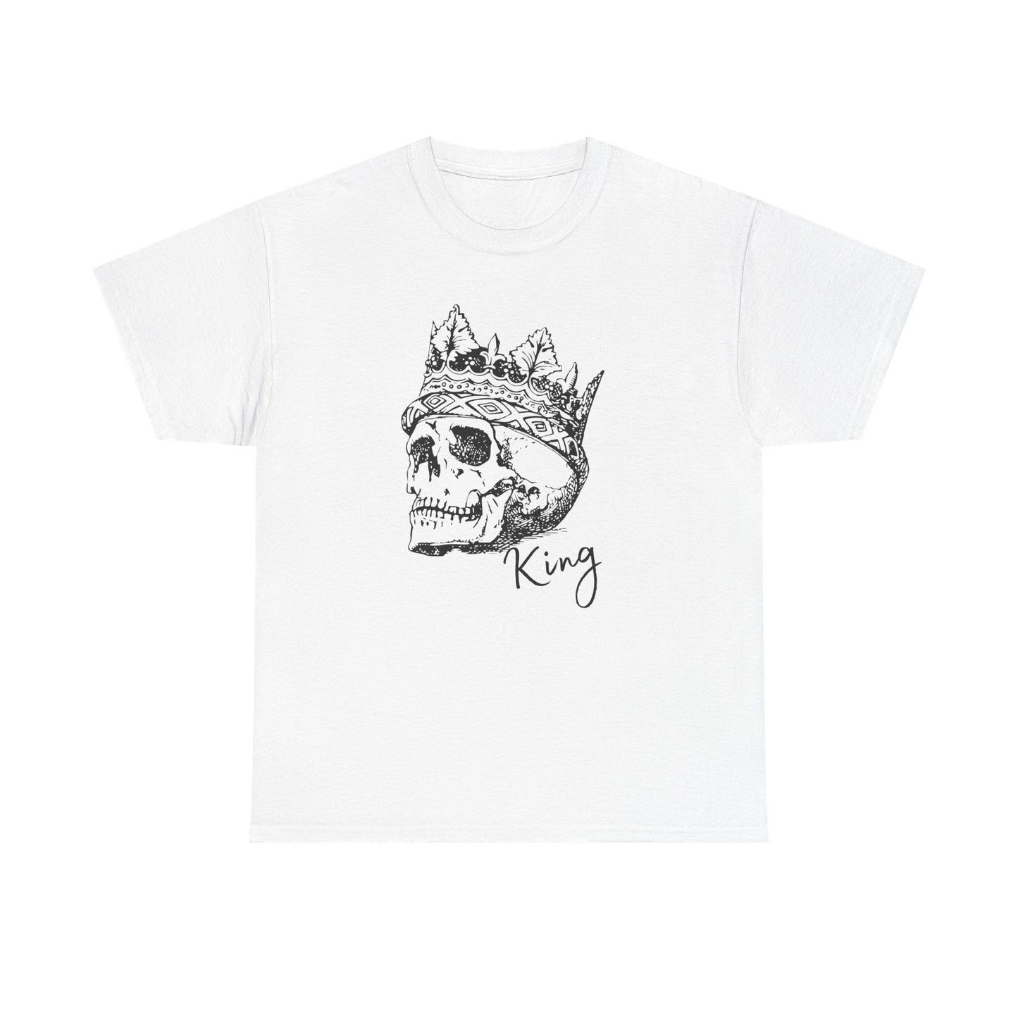 Skull King Graphic Tee - Unisex Heavy Cotton T-Shirt