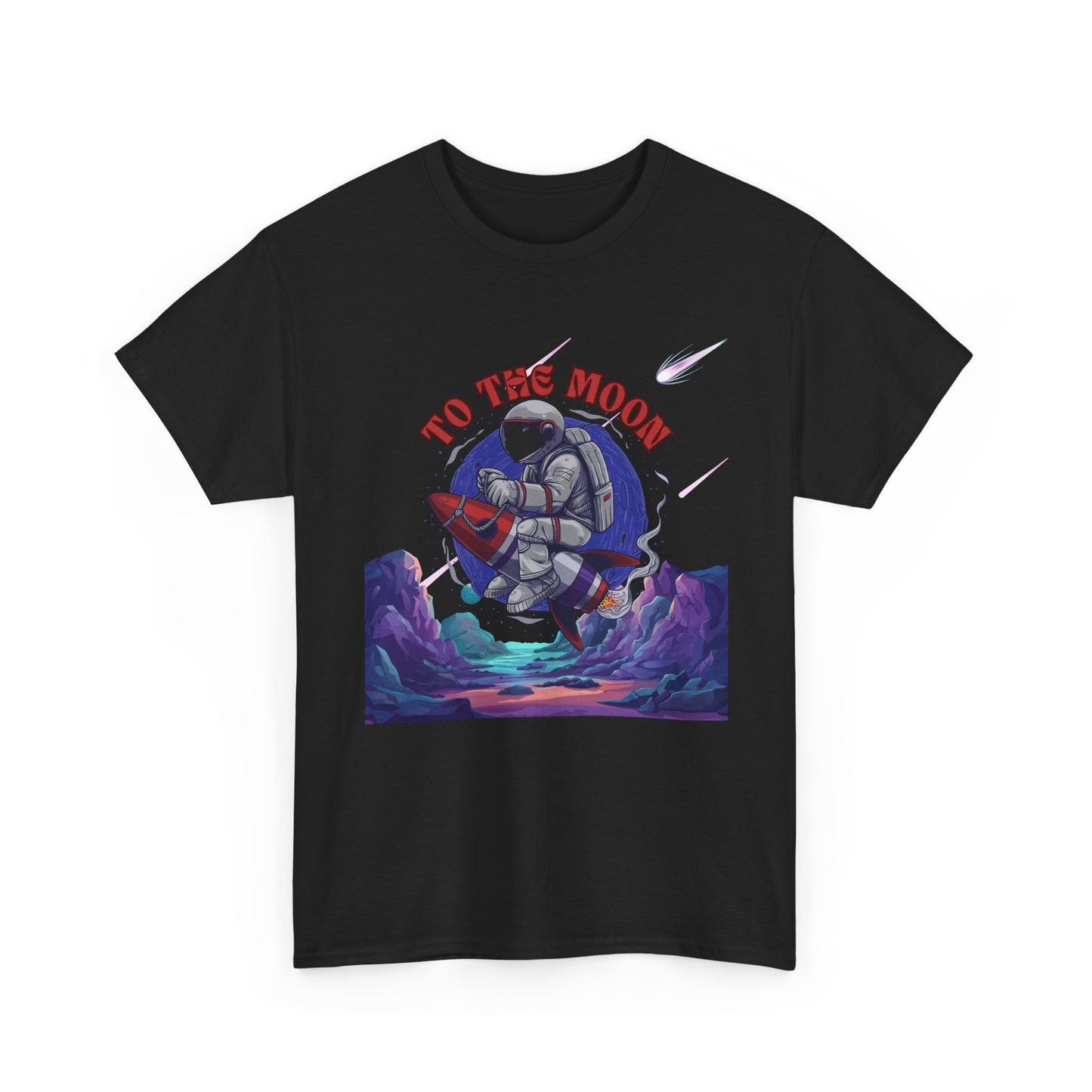 To The Moon Unisex Heavy Cotton Tee