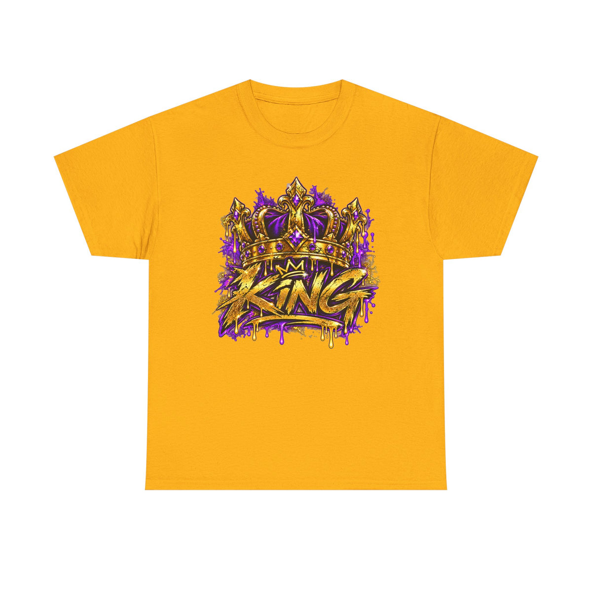 King Crown T-Shirt — 'I’m King' Bold Graffiti Tee
